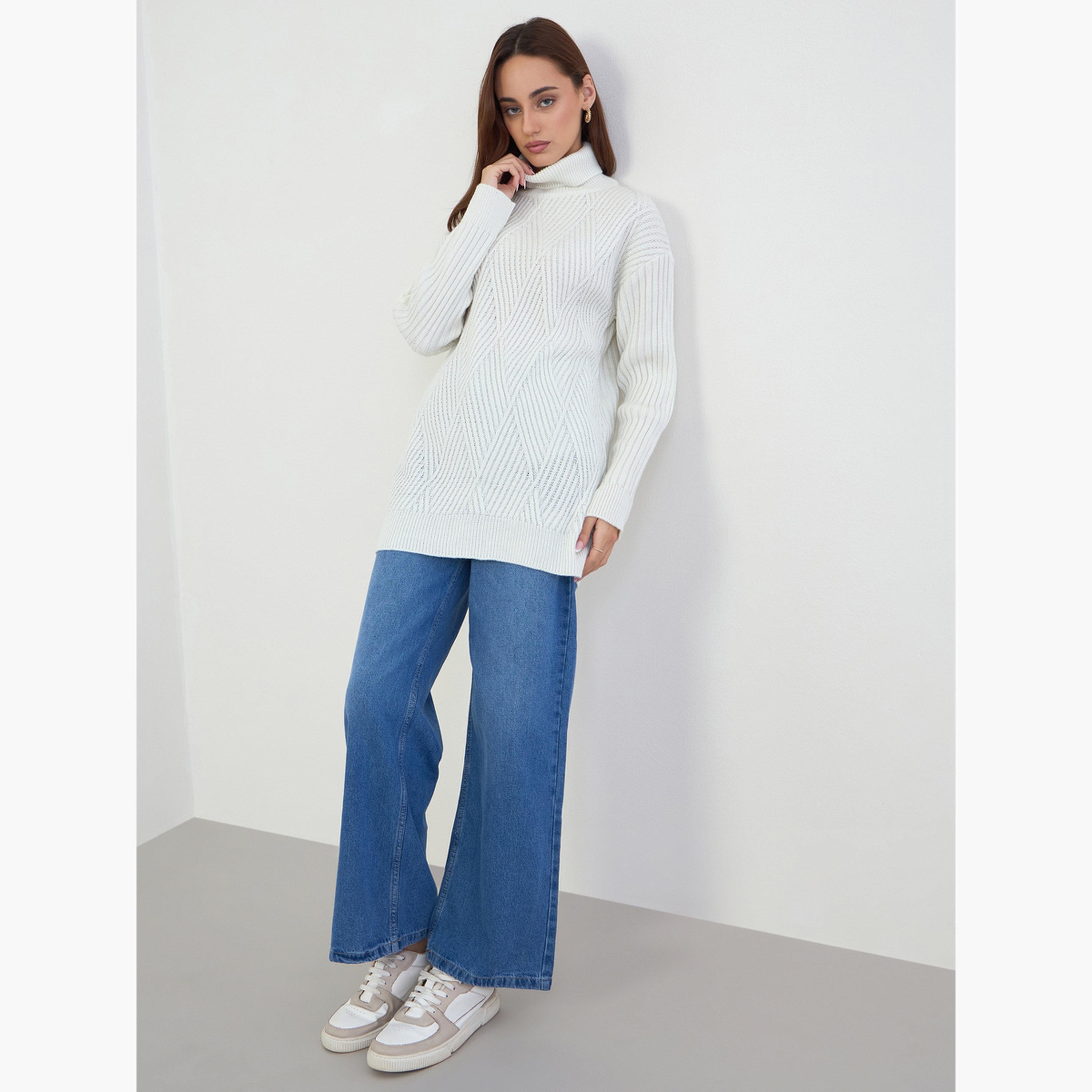 ستايلي - سترة طويلة ومزخرفة بقصّة عادية-women-clothing-cardigansandjumpers-jumpers-image-4