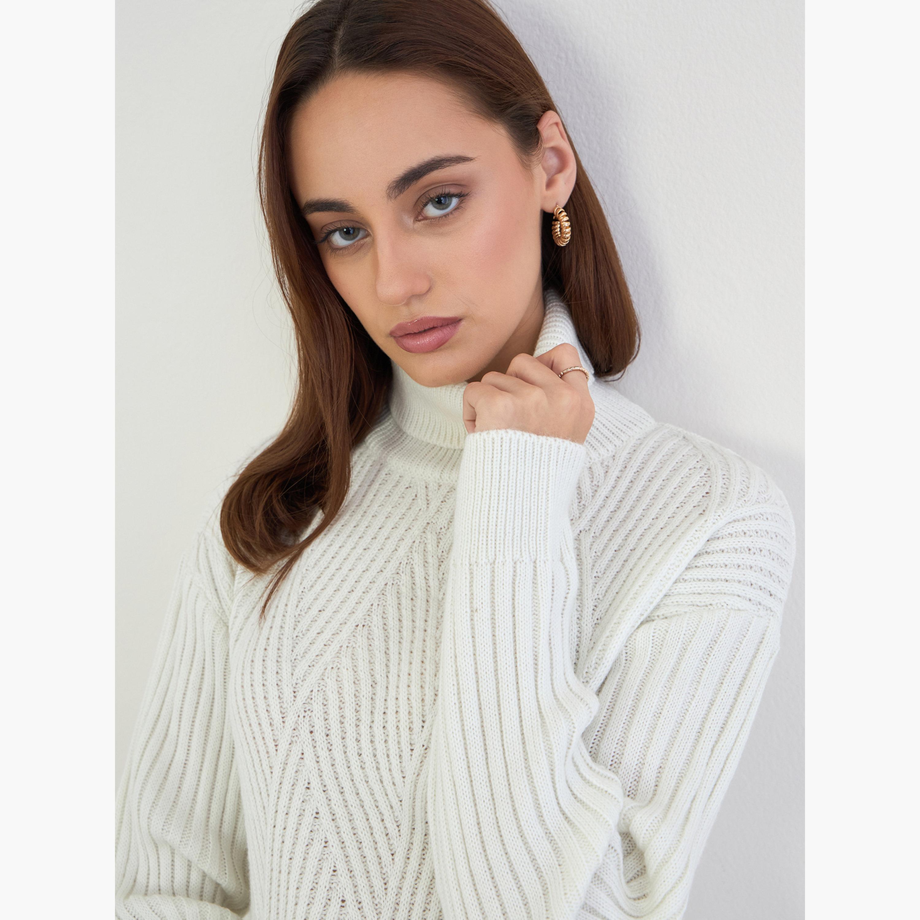 ستايلي - سترة طويلة ومزخرفة بقصّة عادية-women-clothing-cardigansandjumpers-jumpers-image-4