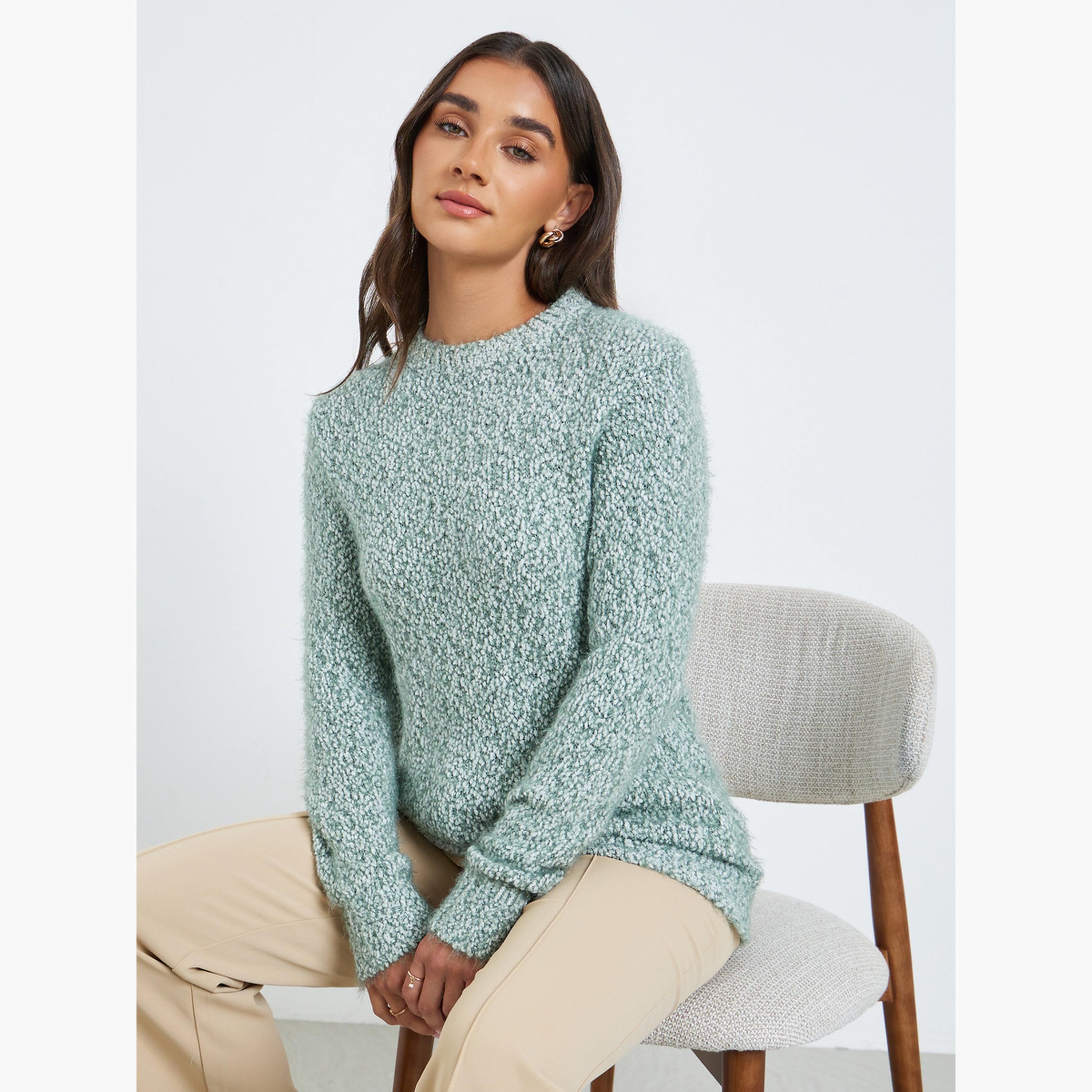 سويتر محبوك بتفاصيل بارزة الملمس-women-clothing-cardigansandjumpers-jumpers-image-3