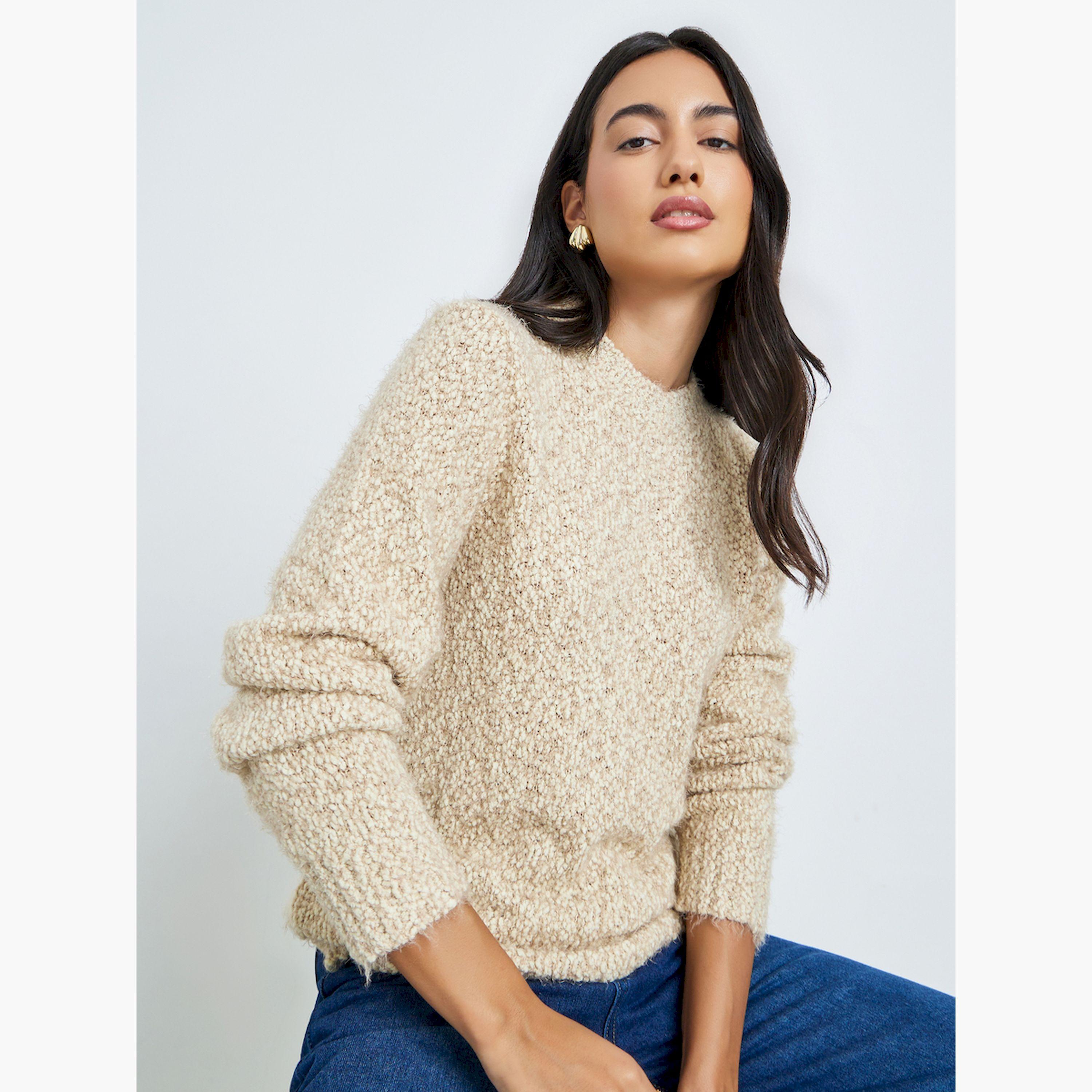 سويتر بتفاصيل محبوكة وقصة عادية-women-clothing-cardigansandjumpers-jumpers-image-3