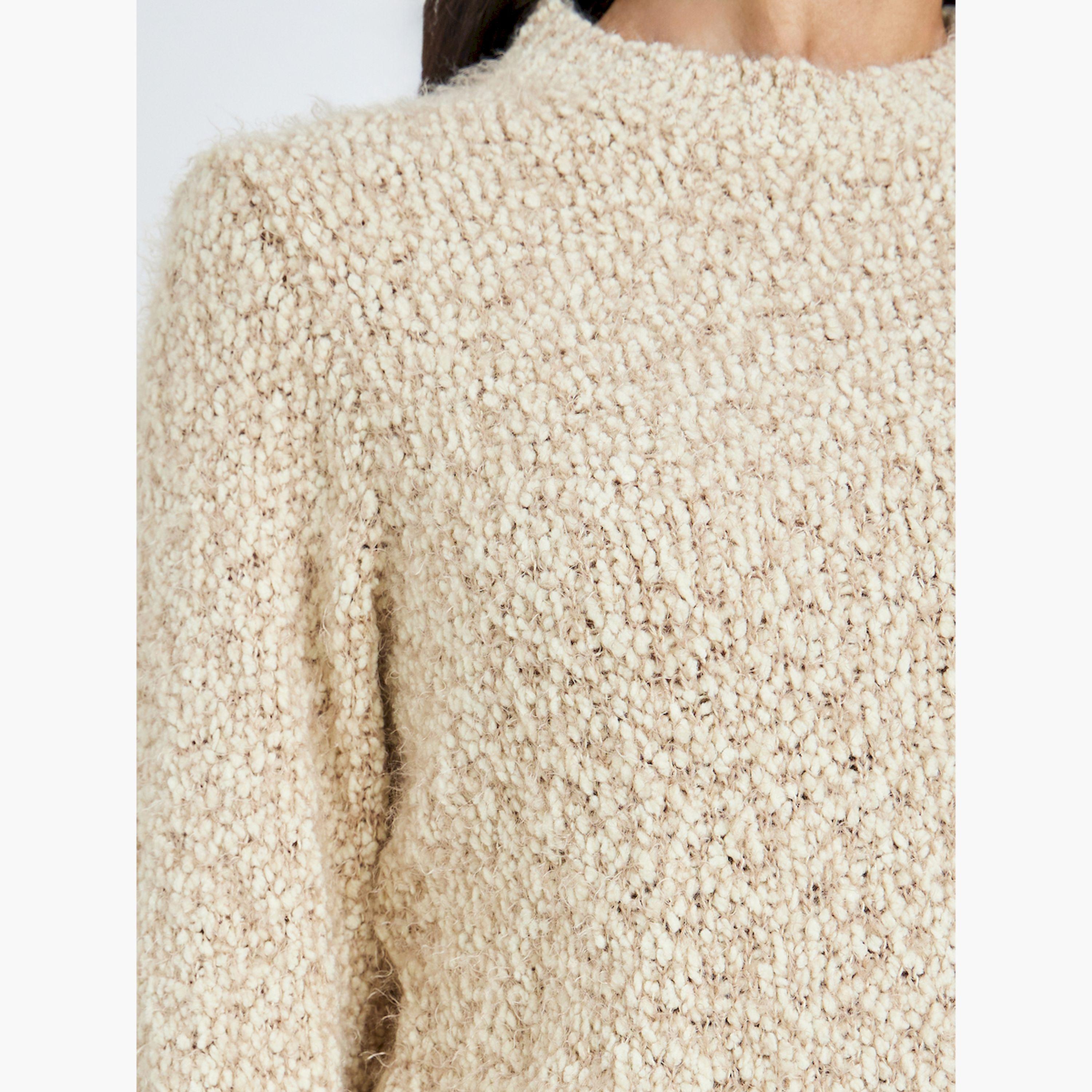 سويتر بتفاصيل محبوكة وقصة عادية-women-clothing-cardigansandjumpers-jumpers-image-2