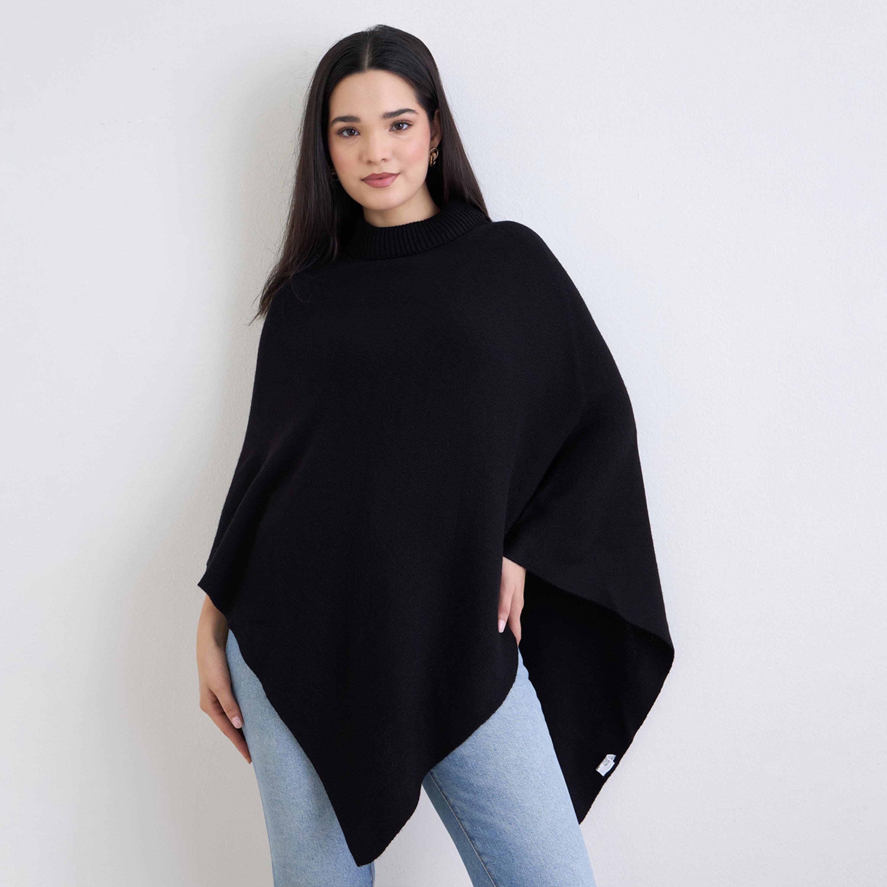 Styli Women Oversized High Neck Cape Sweater-women-clothing-cardigansandjumpers-jumpers-image-1