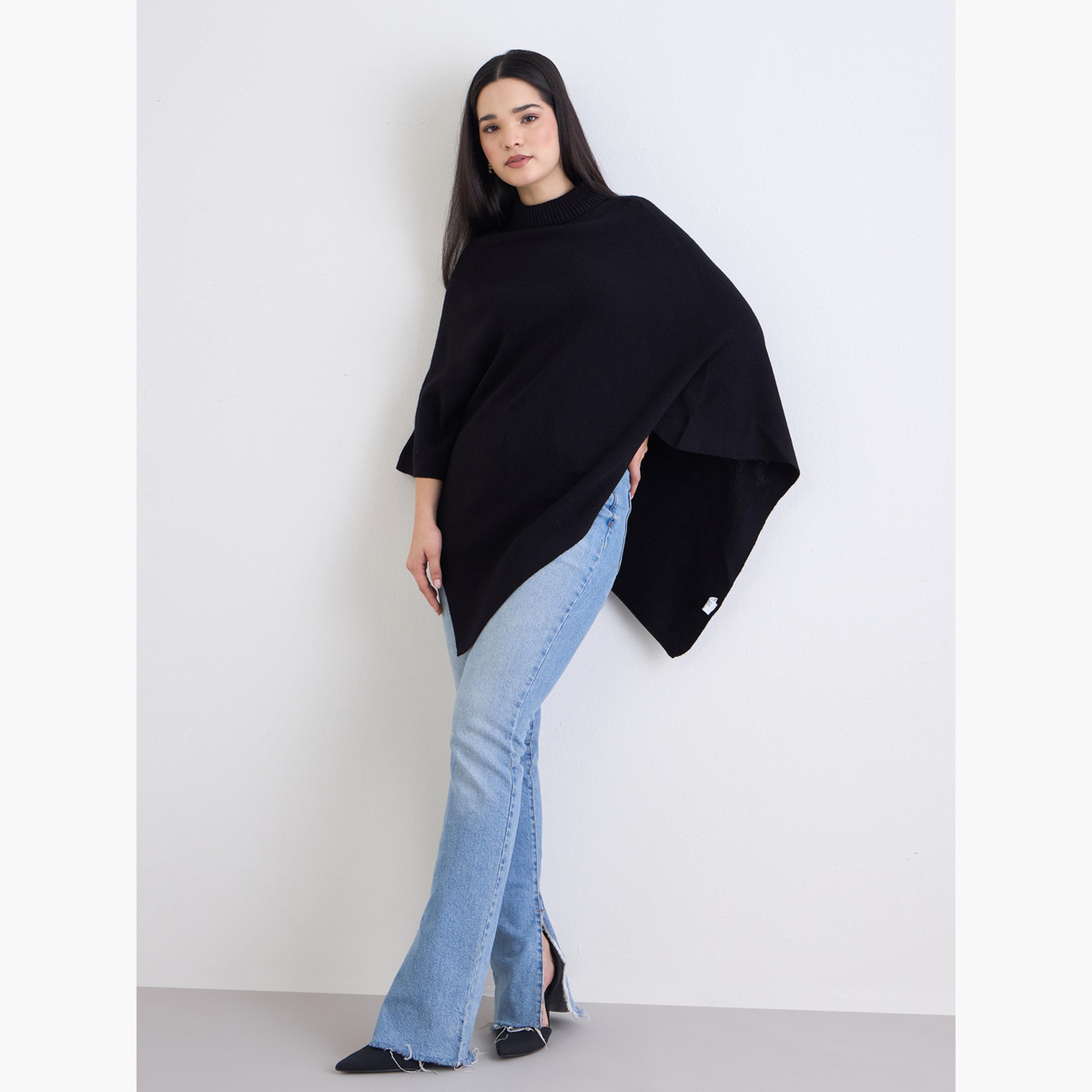 ستايلي - سترة حجم كبير برقبة عالية-women-clothing-cardigansandjumpers-jumpers-image-2