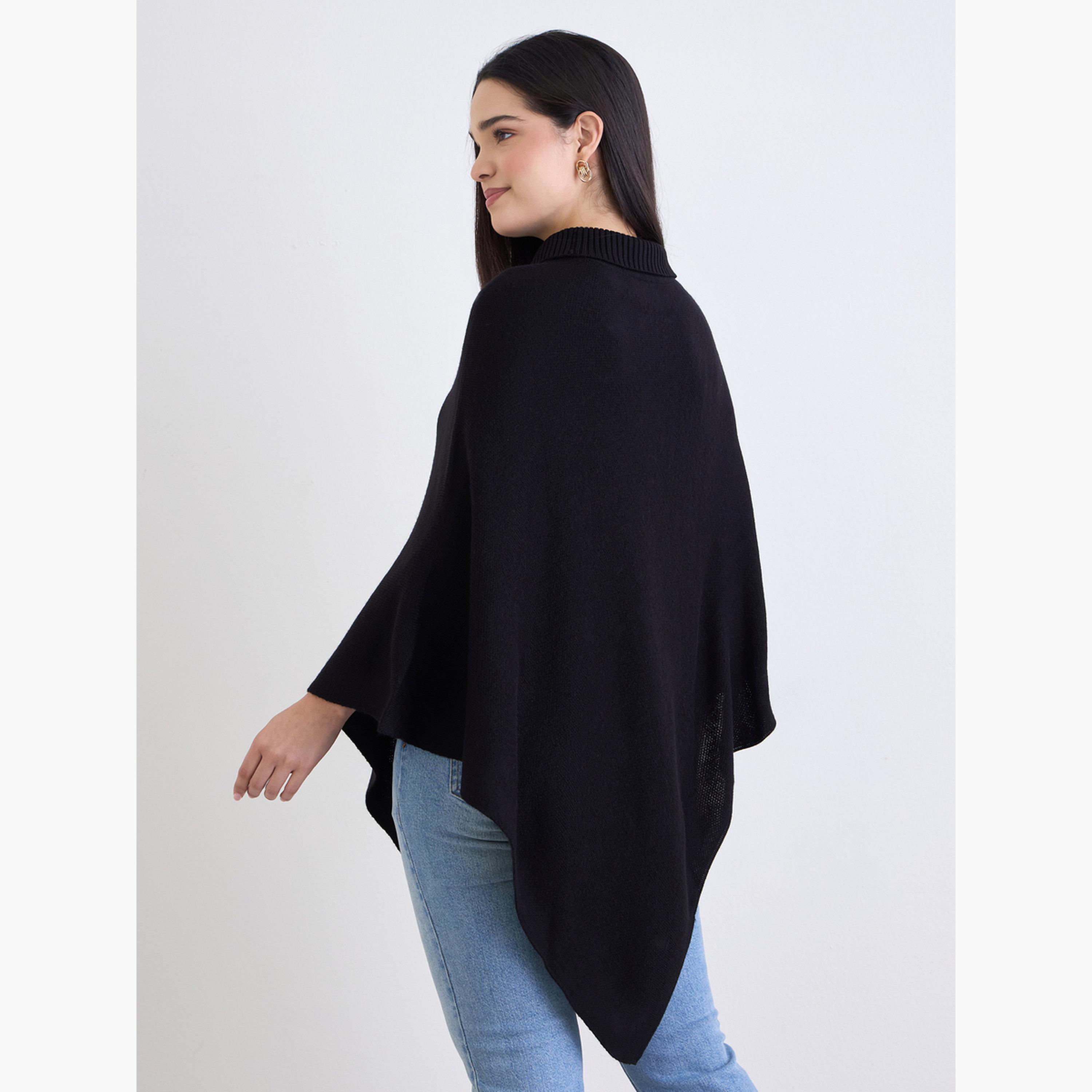 Styli Women Oversized High Neck Cape Sweater-women-clothing-cardigansandjumpers-jumpers-image-5