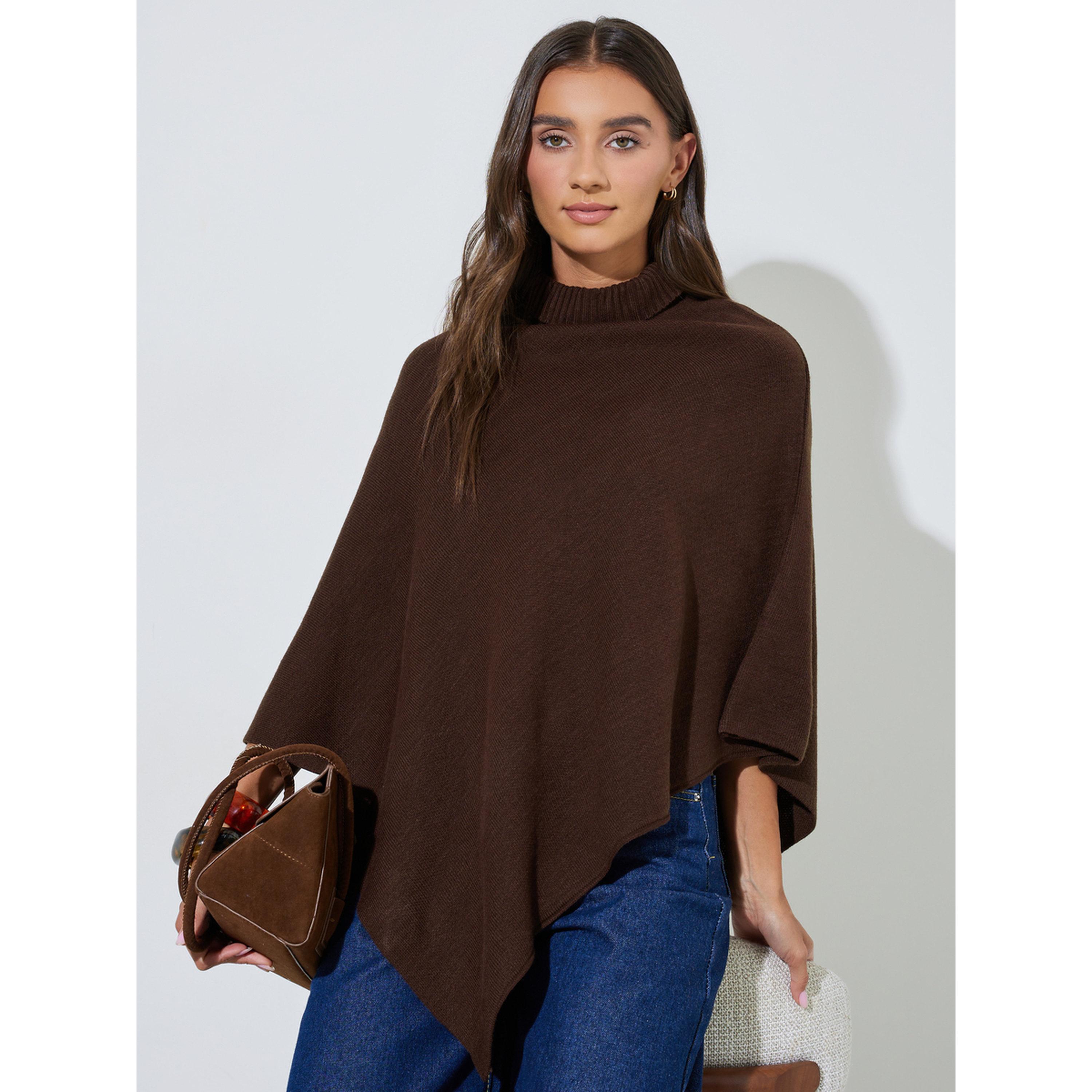 Styli Oversized High Neck Cape Sweater-women-winterwear-cardigansandjumpers-jumpers-image-4