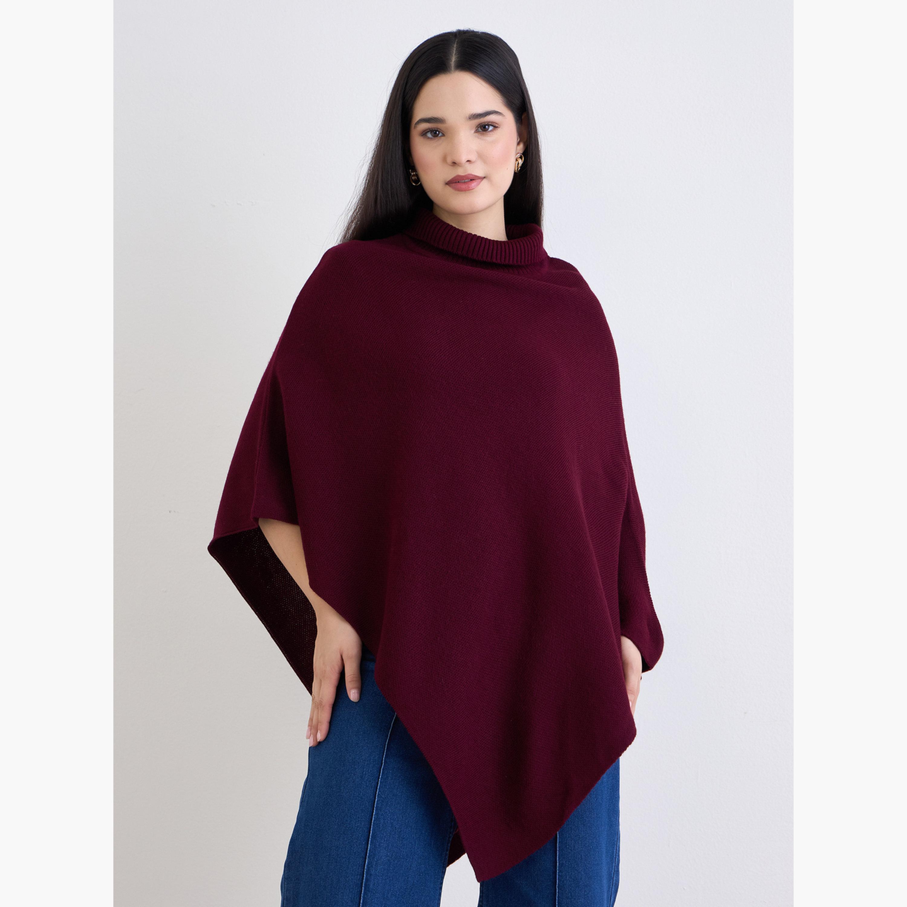 ستايلي - سترة كبيرة الحجم برقبة عالية-women-clothing-cardigansandjumpers-jumpers-image-1