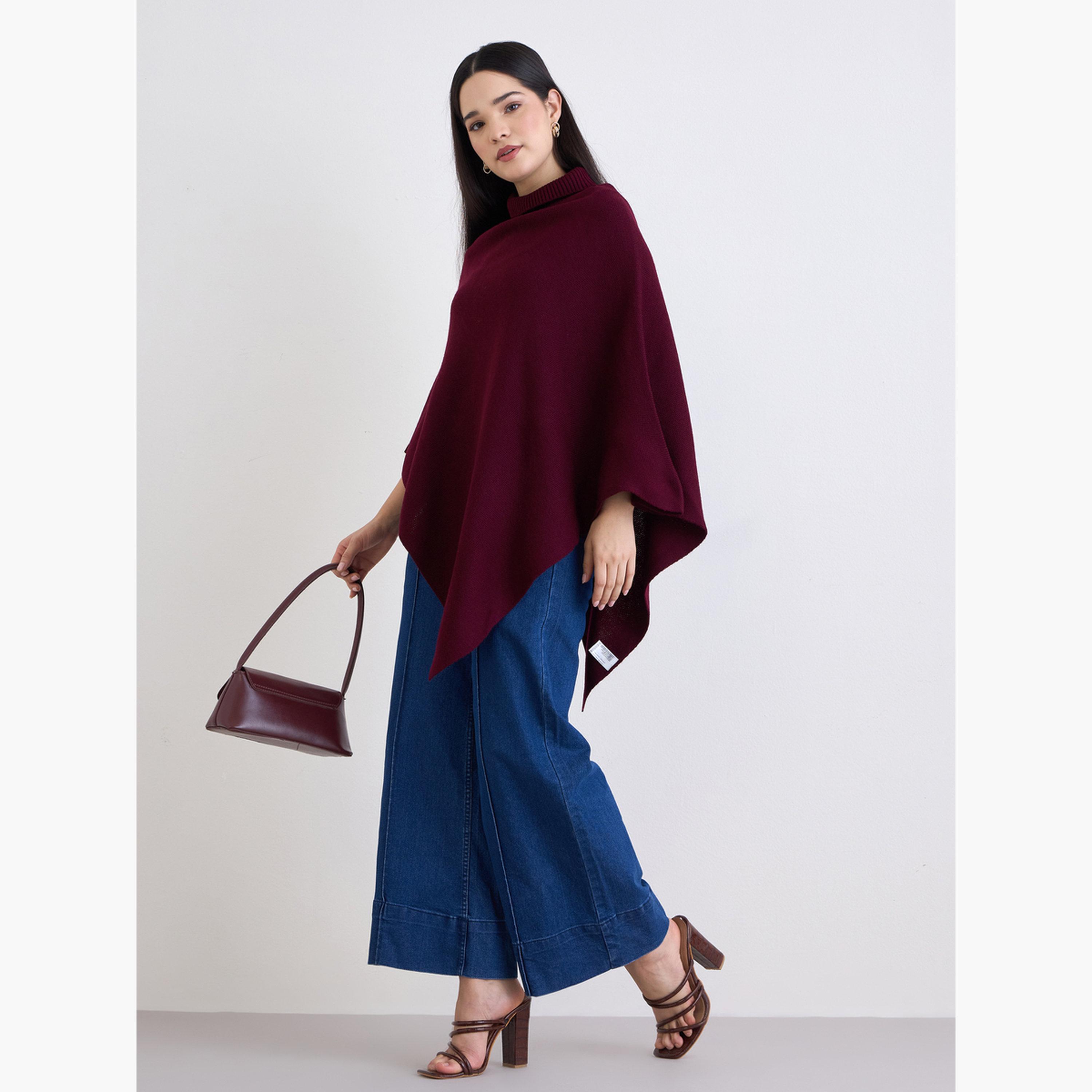 Styli Oversized High Neck Cape Sweater-women-clothing-cardigansandjumpers-jumpers-image-2
