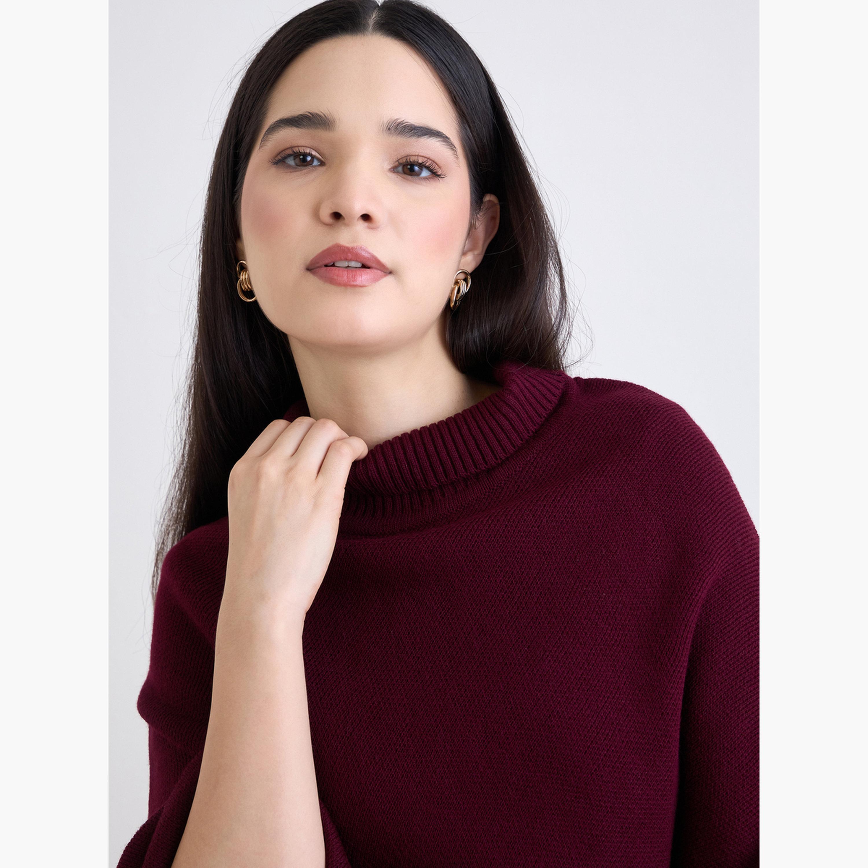 ستايلي - سترة كبيرة الحجم برقبة عالية-women-clothing-cardigansandjumpers-jumpers-image-4