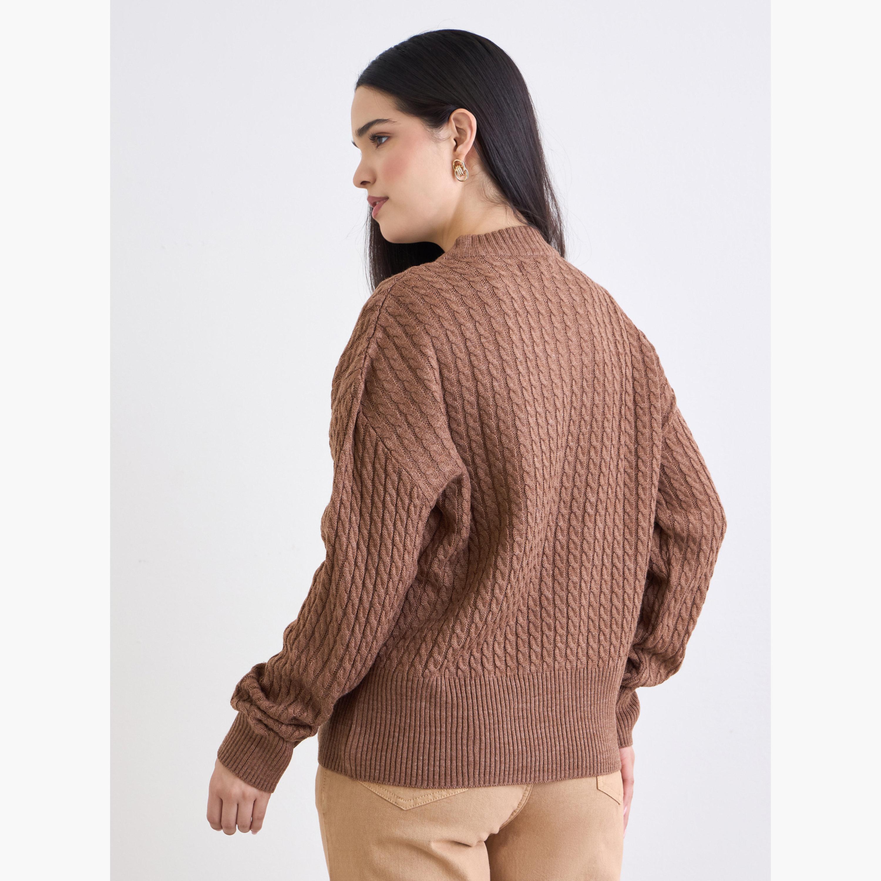 ستايلي - سترة بنية اللون محبوكة للنساء -women-clothing-cardigansandjumpers-jumpers-image-5