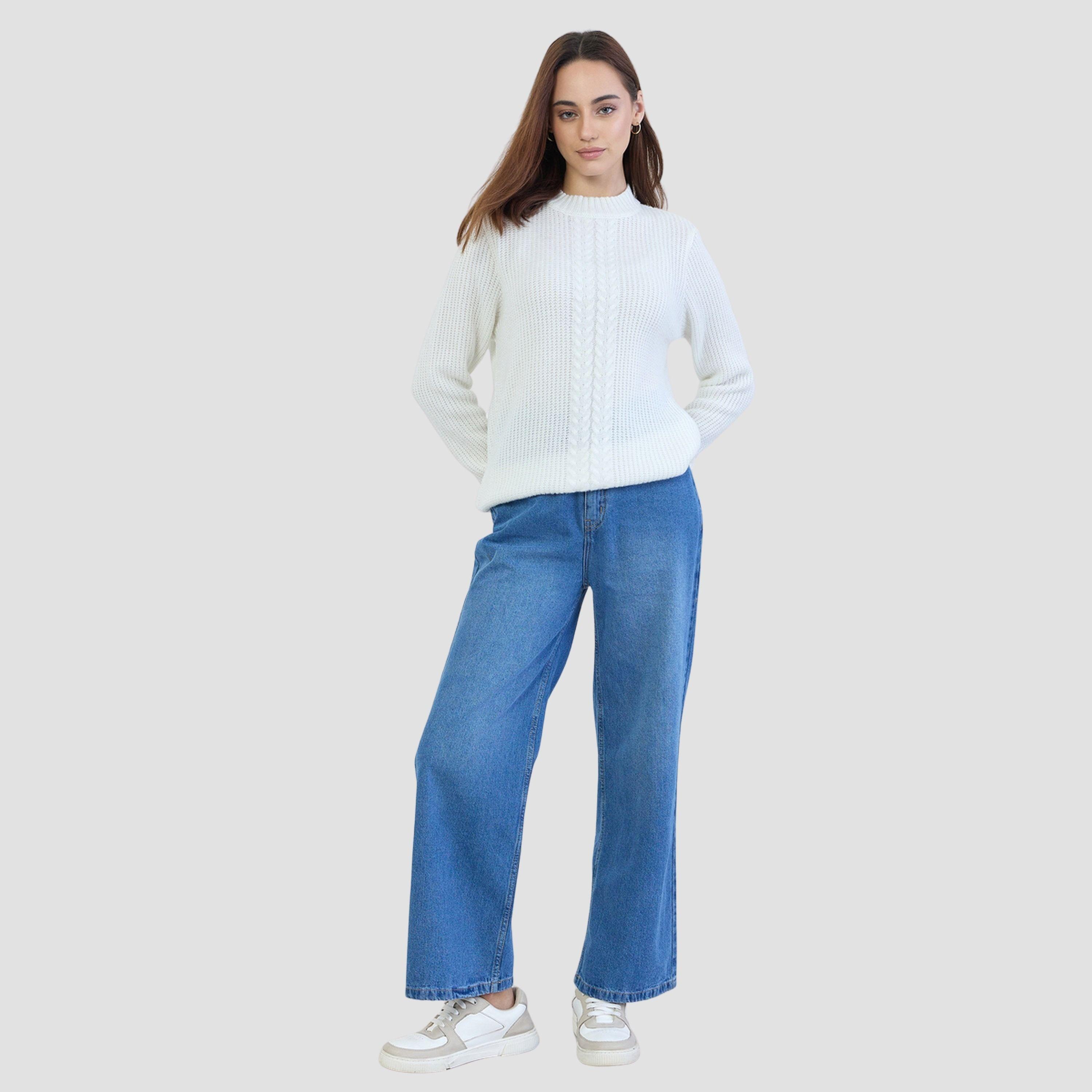 ستايلي - سترة كريمية محبوكة للنساء -women-clothing-cardigansandjumpers-jumpers-image-4