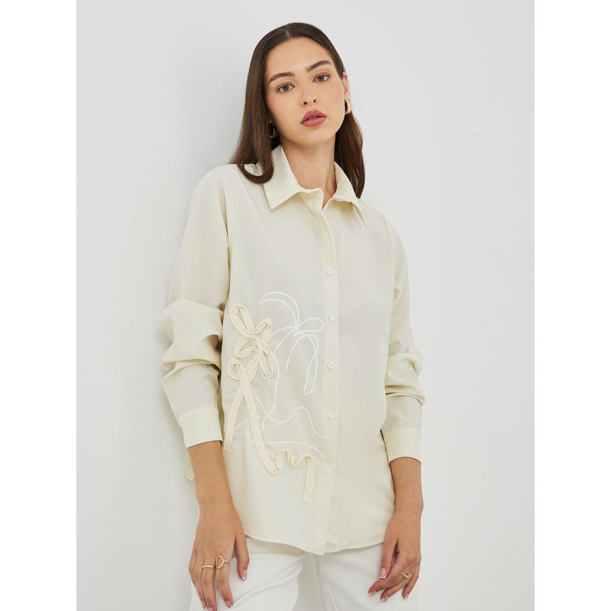 Styli Floral Embroidered Long Sleeve Oversized Shirt-women-clothing-shirtsandblouses-shirts-image-1