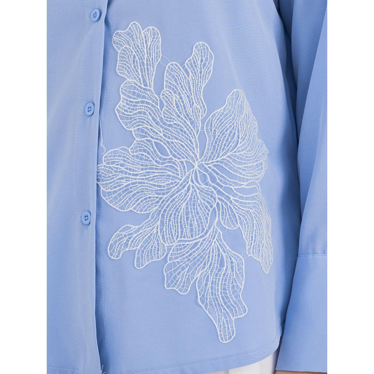 بلوزة فضفاضة بتفاصيل ُزهور مُطرزة-women-clothing-shirtsandblouses-shirts-image-3