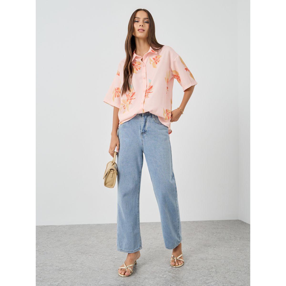 Styli Printed Short Sleeve Oversized Shirt-women-clothing-shirtsandblouses-shirts-image-2