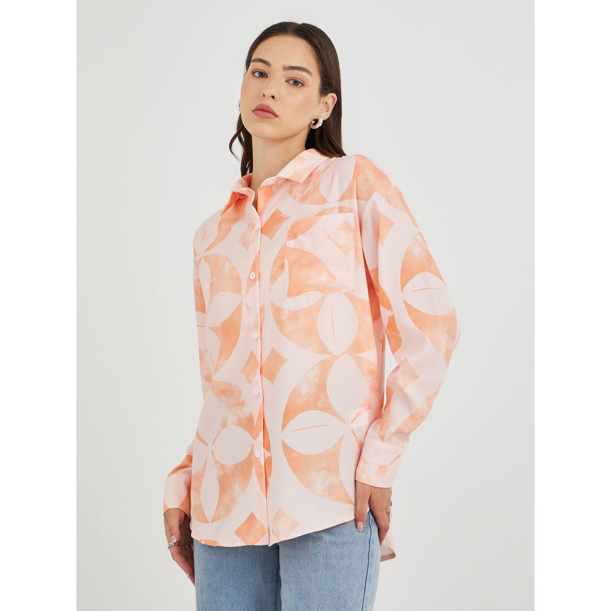 بلوزة فضفاضة مطبعة مع أزرار-women-clothing-shirtsandblouses-shirts-image-3
