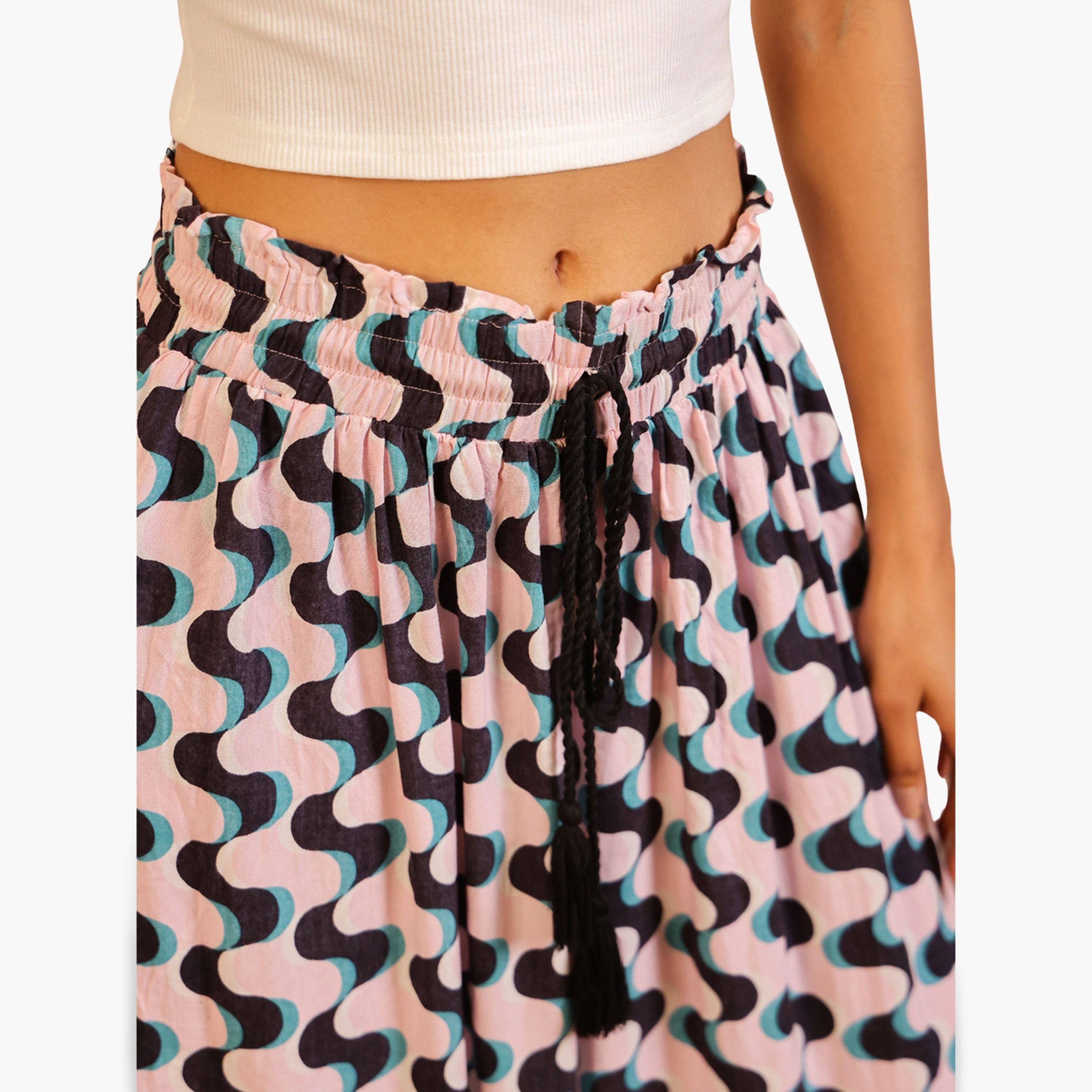 Sanskrutihomes Women Patterned Palazzo Pants with Drawstring-women-clothing-ethnicwear-bottoms-palazzos-image-5