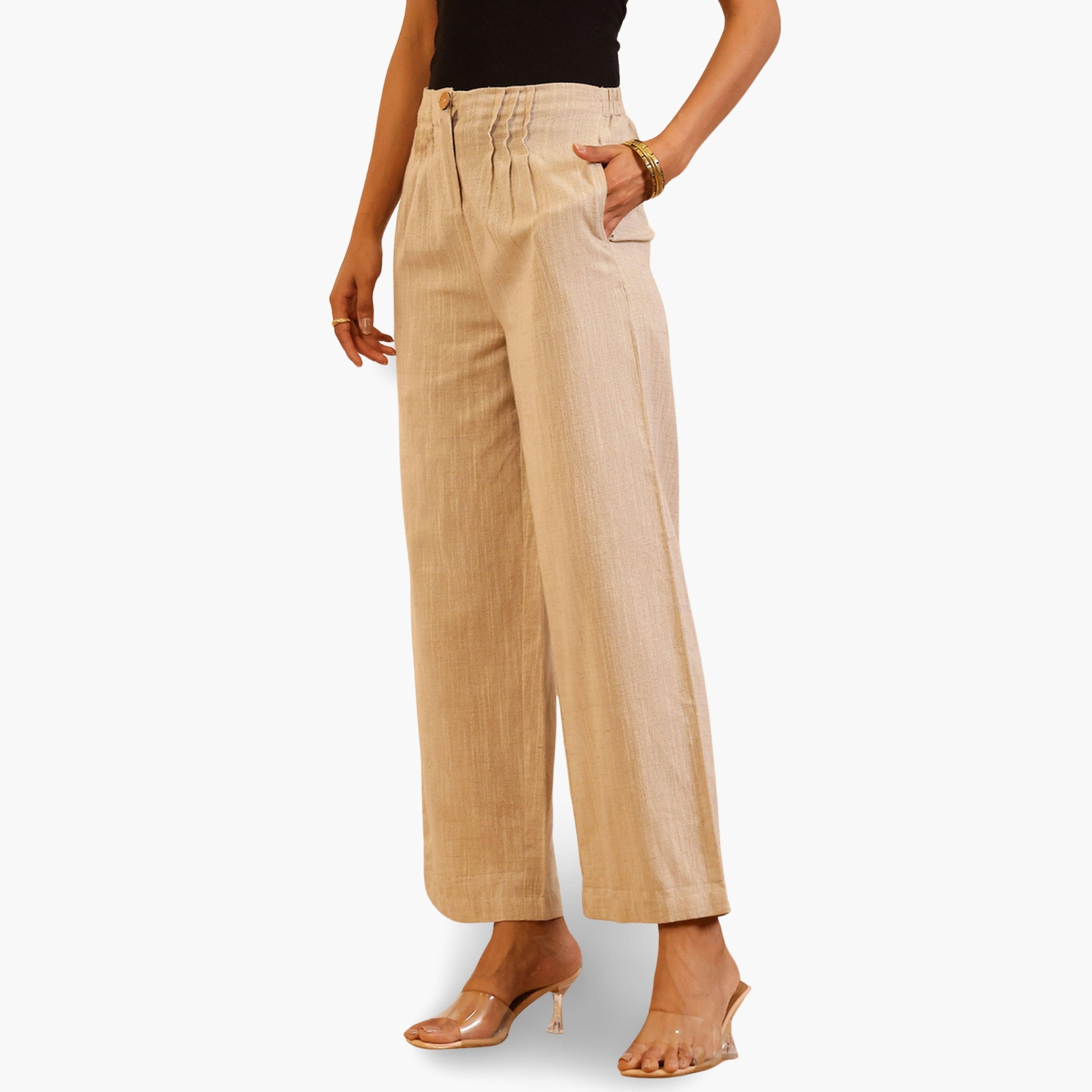 بنطال نسائي لينن بأرجل واسعة-women-clothing-bottoms-joggers-image-4