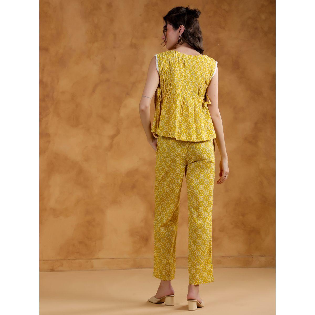 طقم منسق من بنطال وبلوزة بلا أكمام-women-clothing-coordsets-image-2