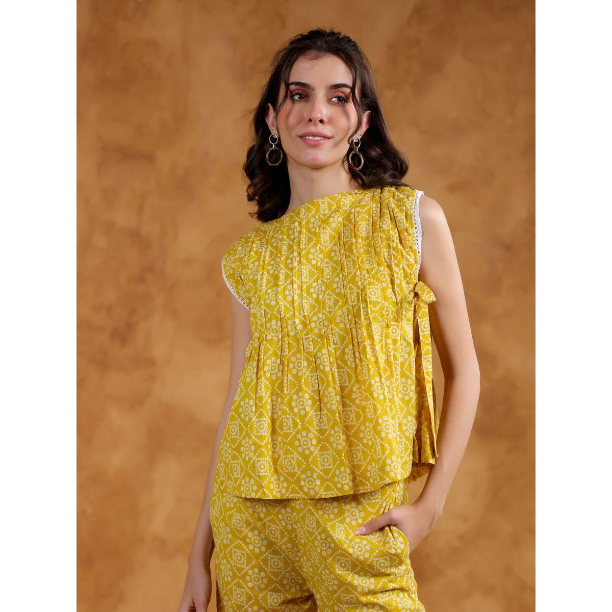 طقم منسق من بنطال وبلوزة بلا أكمام-women-clothing-coordsets-image-3