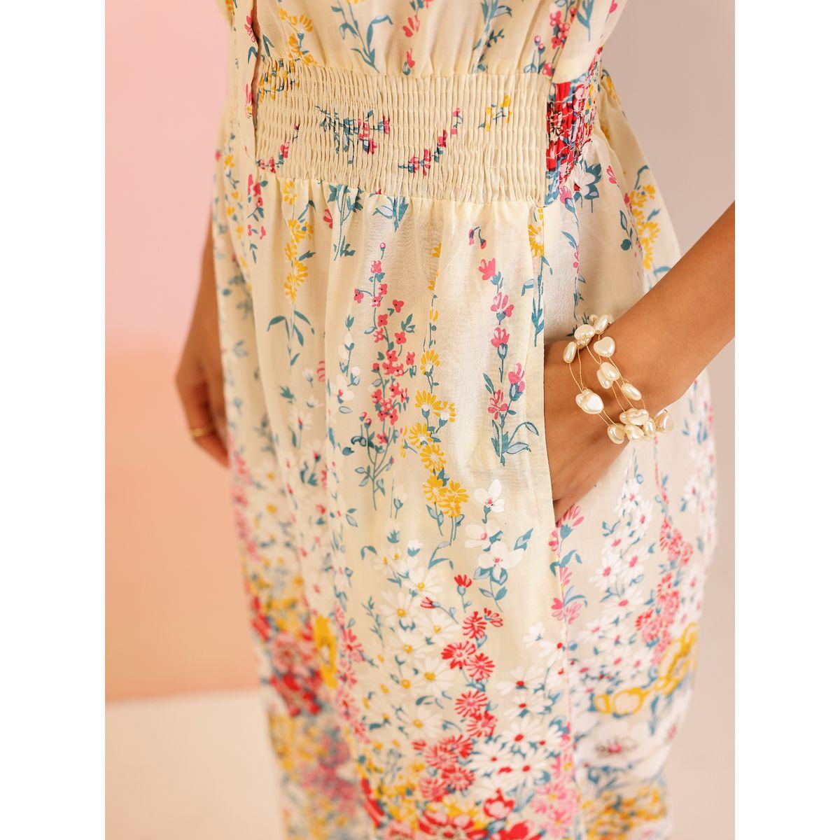 جمبسوت بأرجل واسعة وطبعة زهور مع ياقة دائرية-women-clothing-jumpsuits-image-6