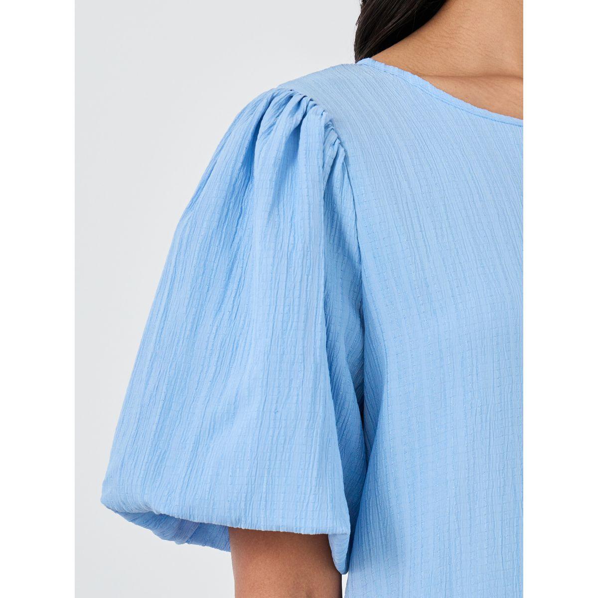 فستان طويل بأكمام قصيرة بنمط فانوس-women-clothing-dresses-image-4