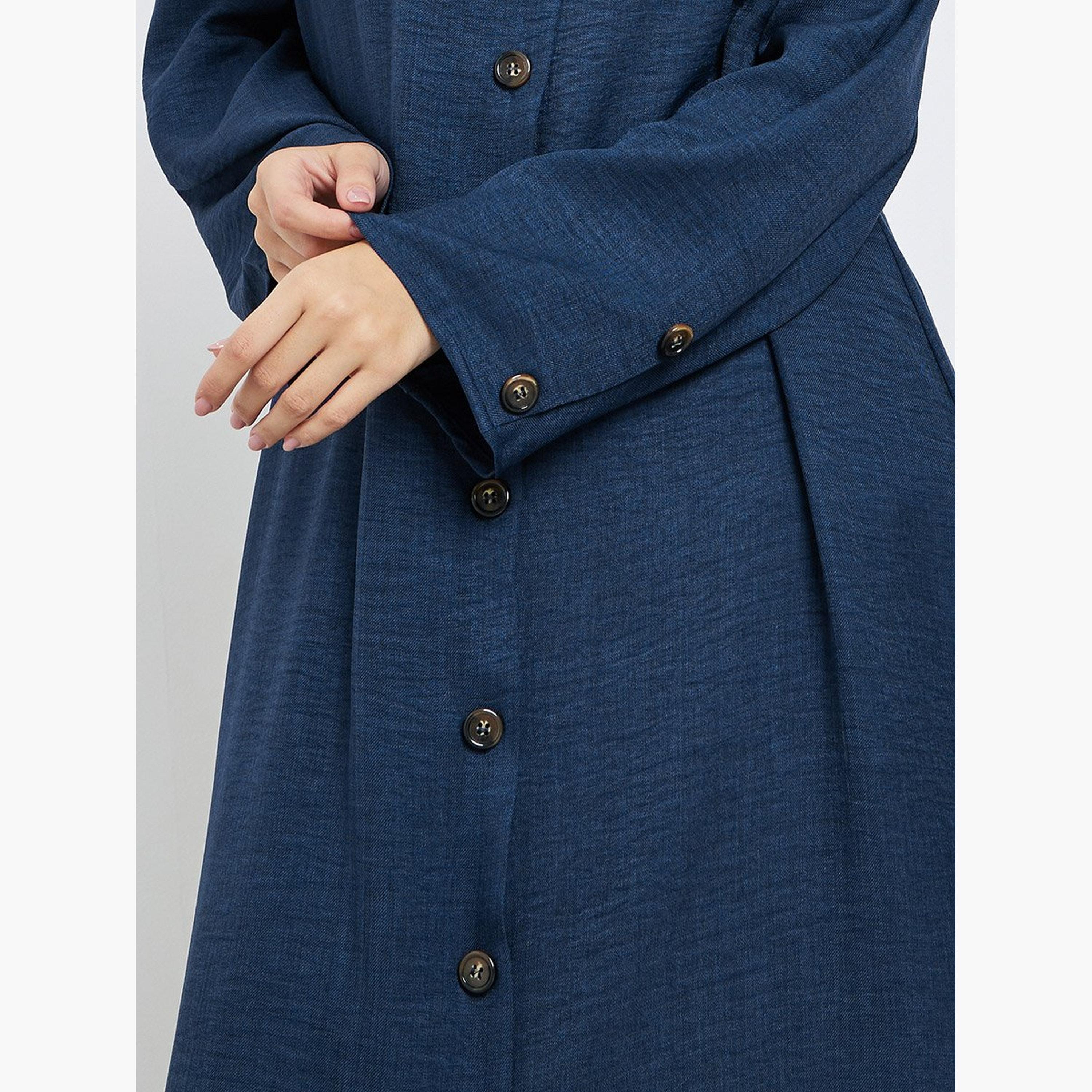 أميرة x ستايلي جلابية بتفاصيل أزرار-women-arabicclothing-abayas-image-3