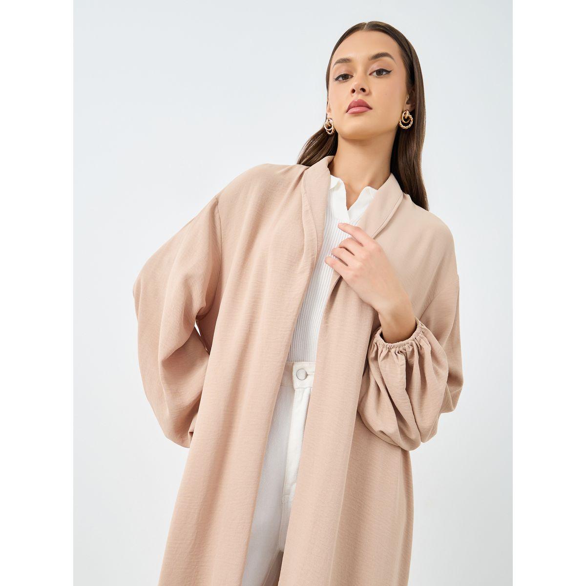أميرة x ستايلي عباية مفتوحة من الأمام باللون البيج-women-arabicclothing-abayas-image-2