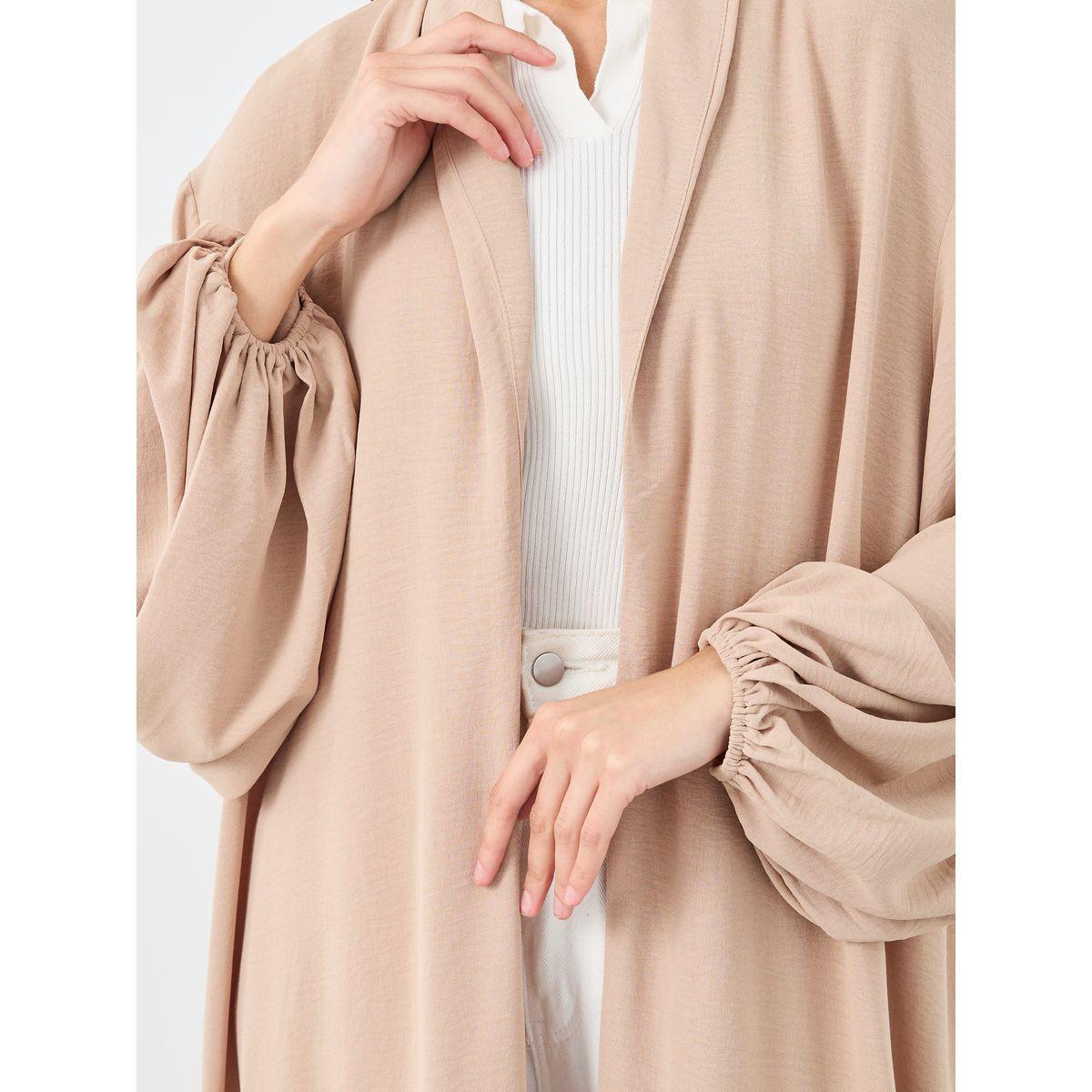 أميرة x ستايلي عباية مفتوحة من الأمام باللون البيج-women-arabicclothing-abayas-image-3