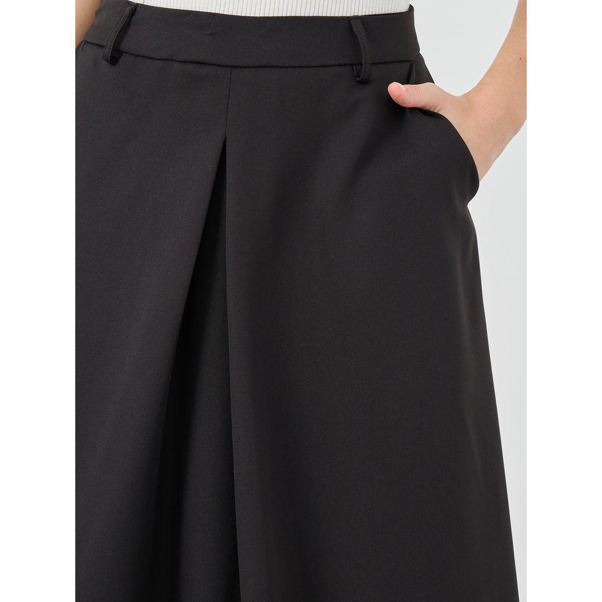 تنورة ميدي سادة بكسرات وتفاصيل جيب-women-clothing-bottoms-skirts-image-3