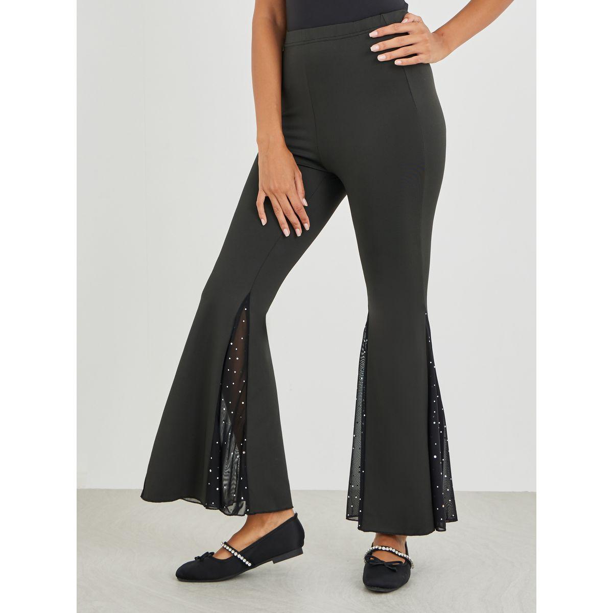 بنطال سادة واسع بخصر عالي-women-clothing-bottoms-trousers-image-2