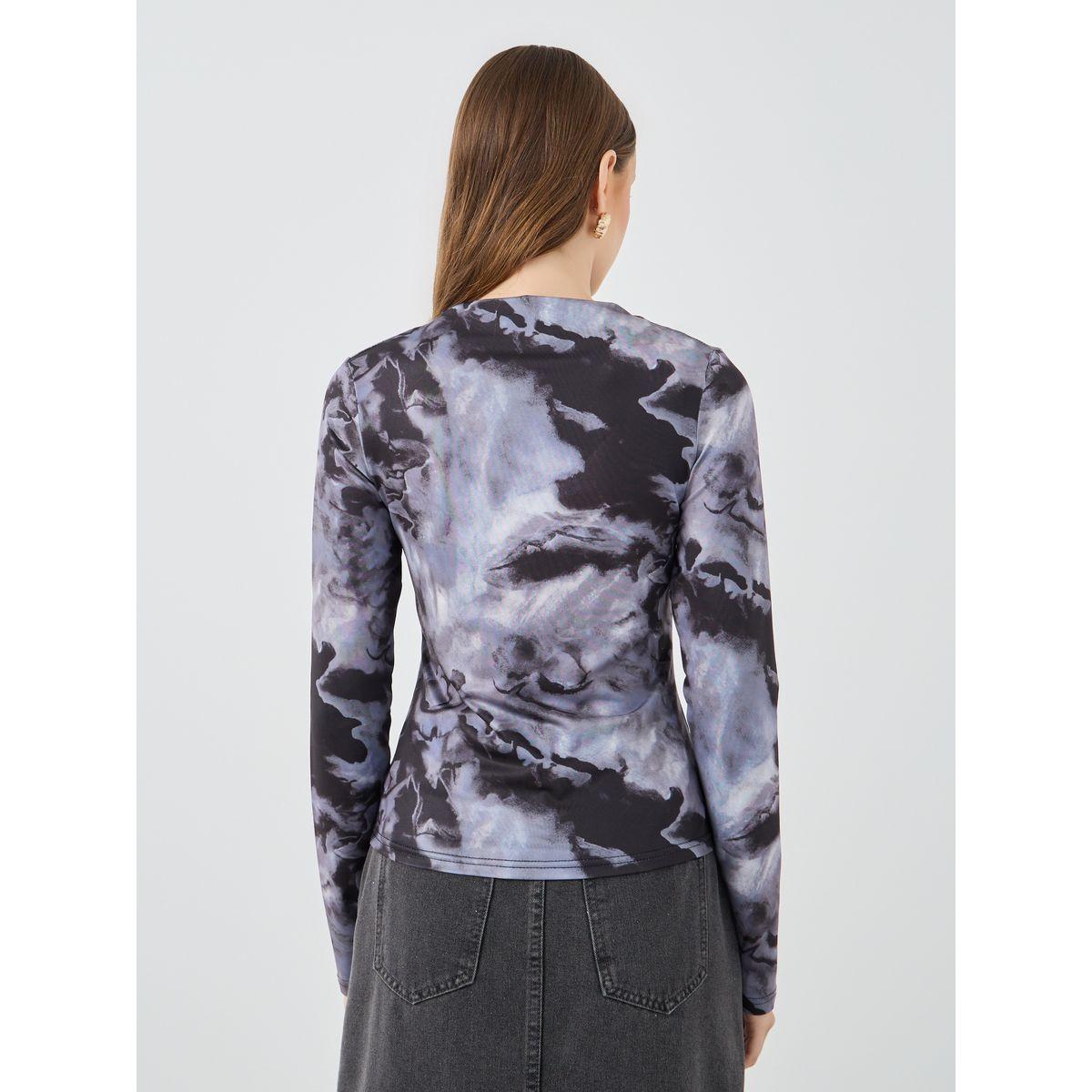بلوزة بطبعة ألوان مصبوغة وأكمام طويلة-women-clothing-shirtsandblouses-blouses-image-4