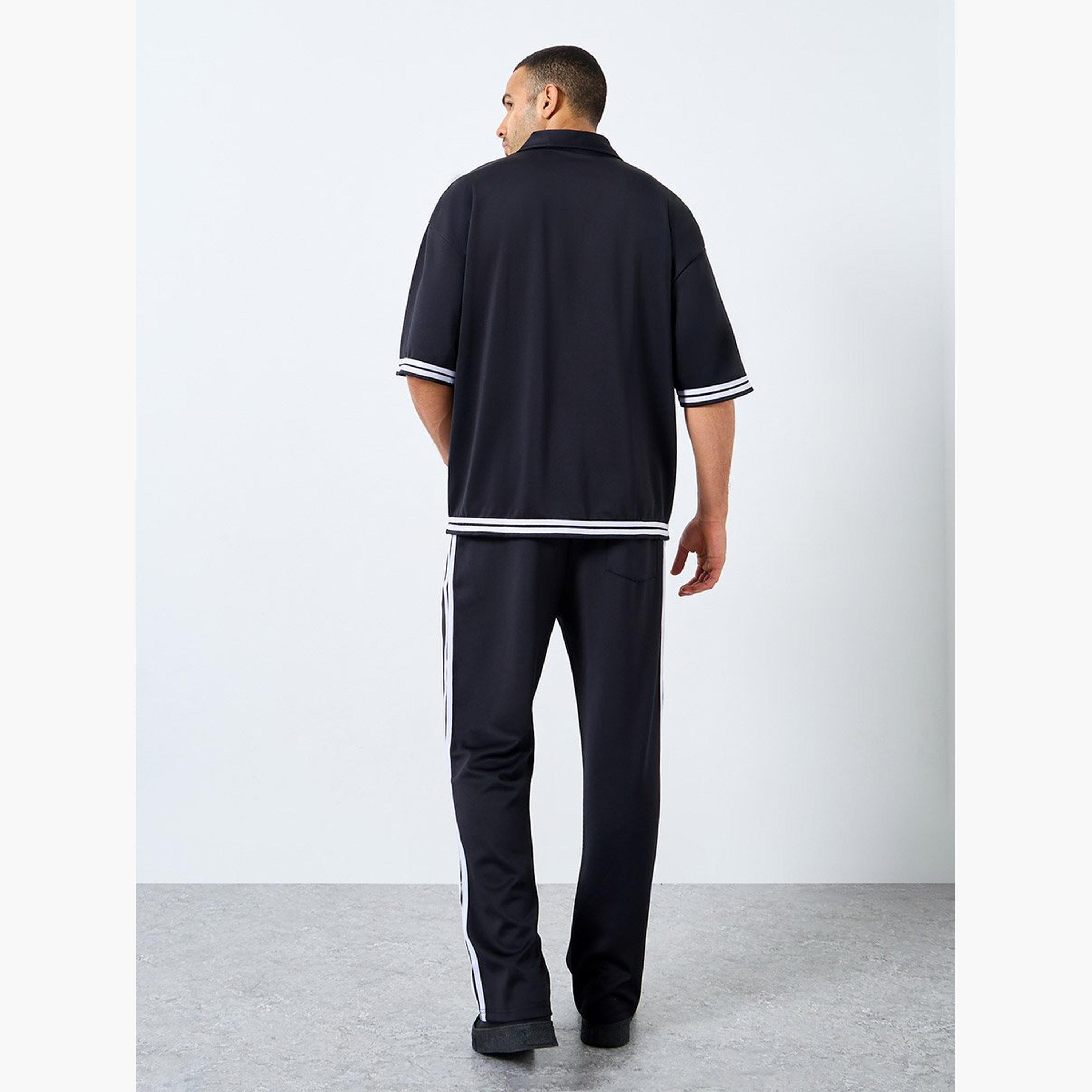 Styli Boxy Fit Sloan Print Shirt with Oversized Joggers Co-Ords-men-clothing-coordsets-image-4