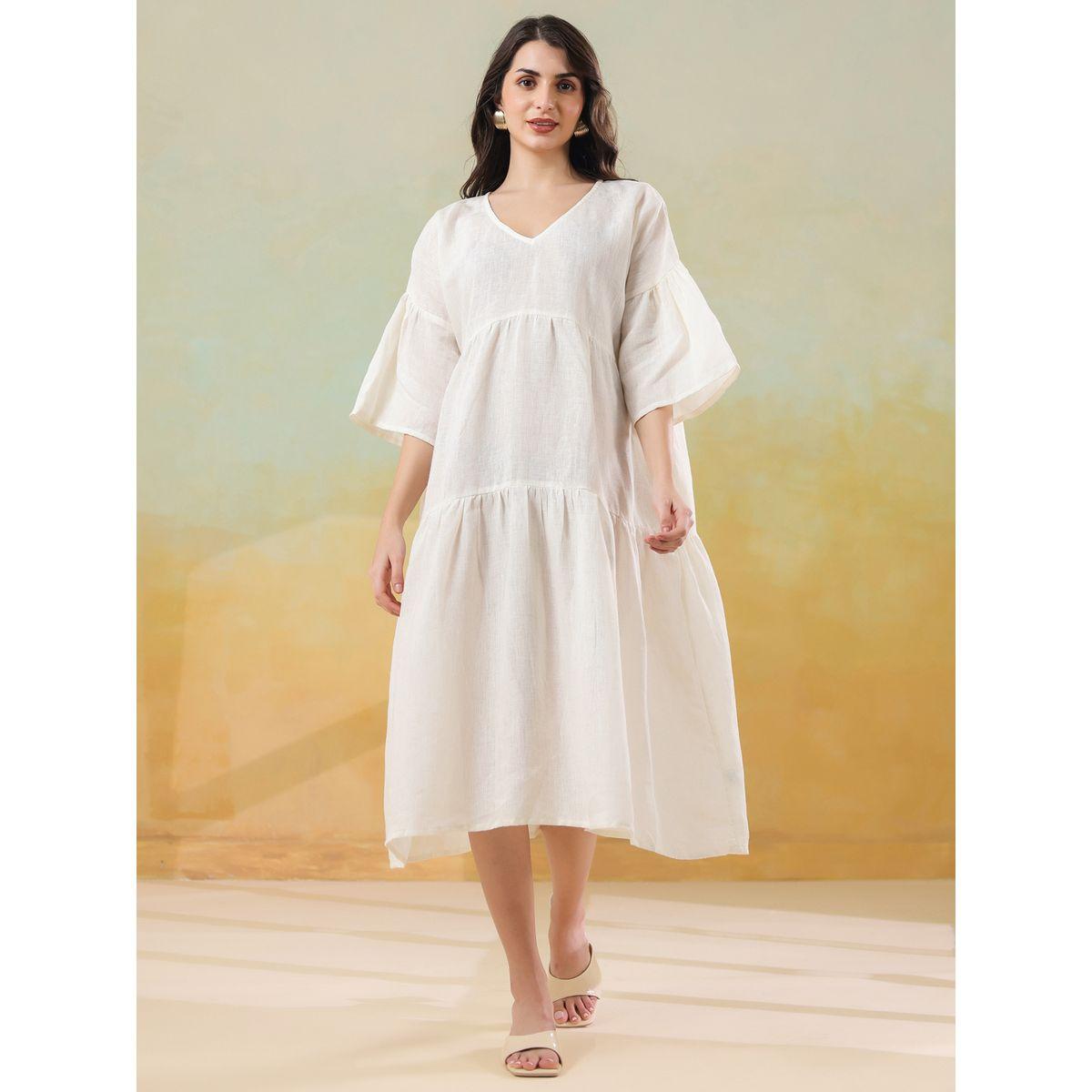 فستان ميدي كاجوال بحافة واسعة-women-clothing-dresses-image-3