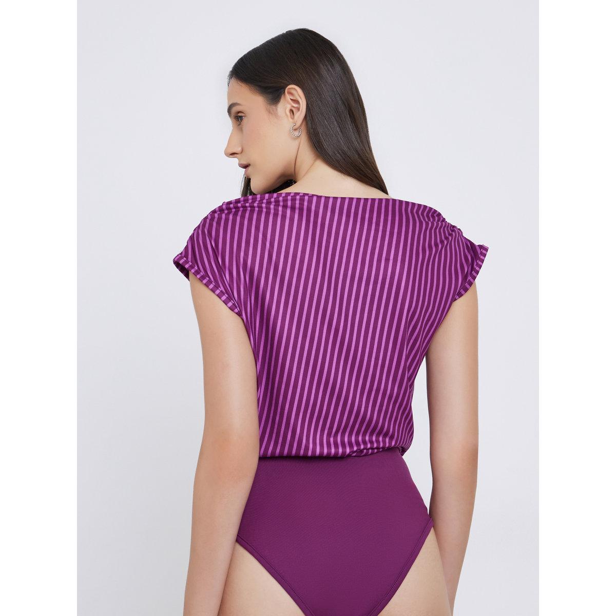 Styli Striped Short Sleeve Bodysuit-women-clothing-shirtsandblouses-blouses-image-5