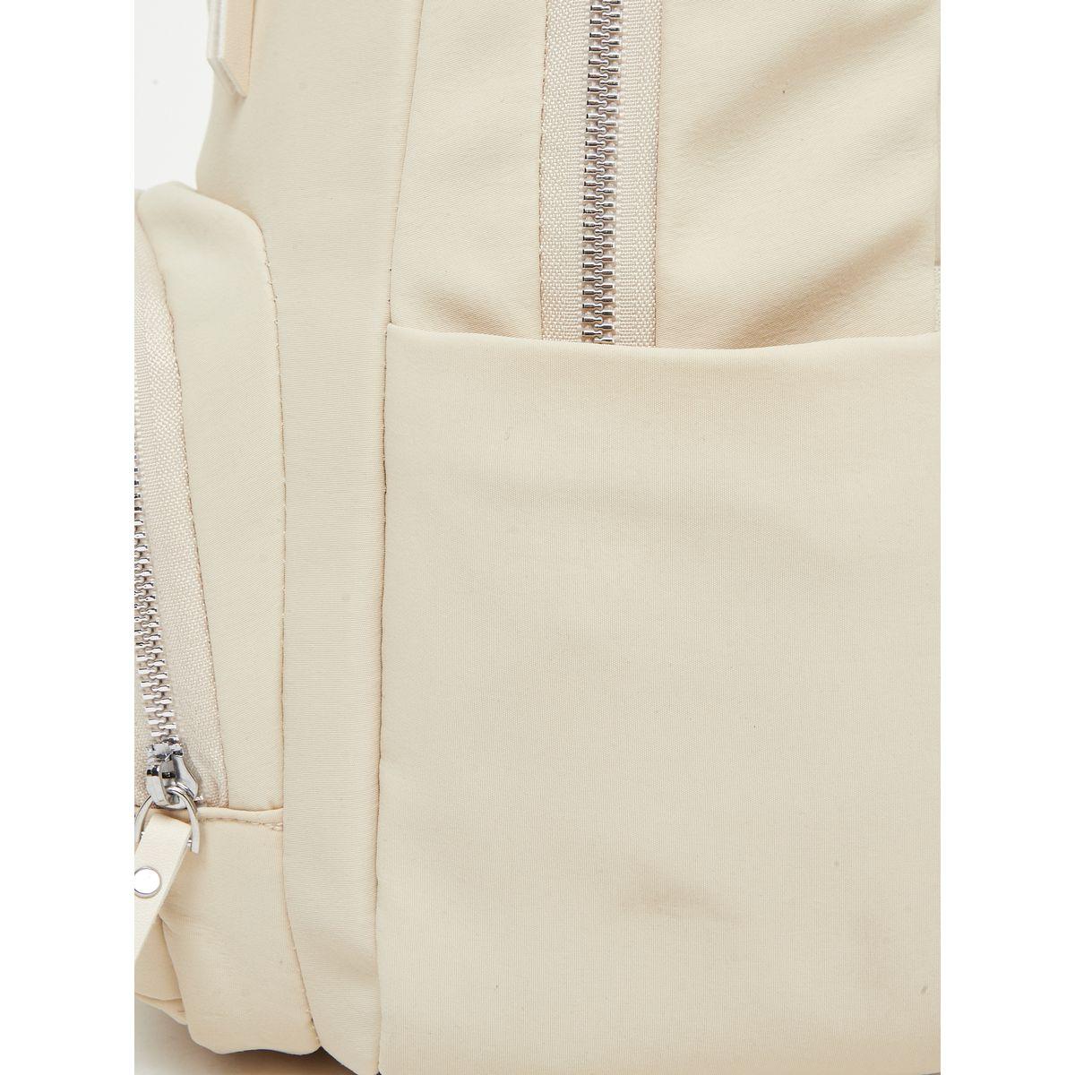 Styli Women Cream Front Zipped Backpack-women-bagsandwallets-backpacks-image-4