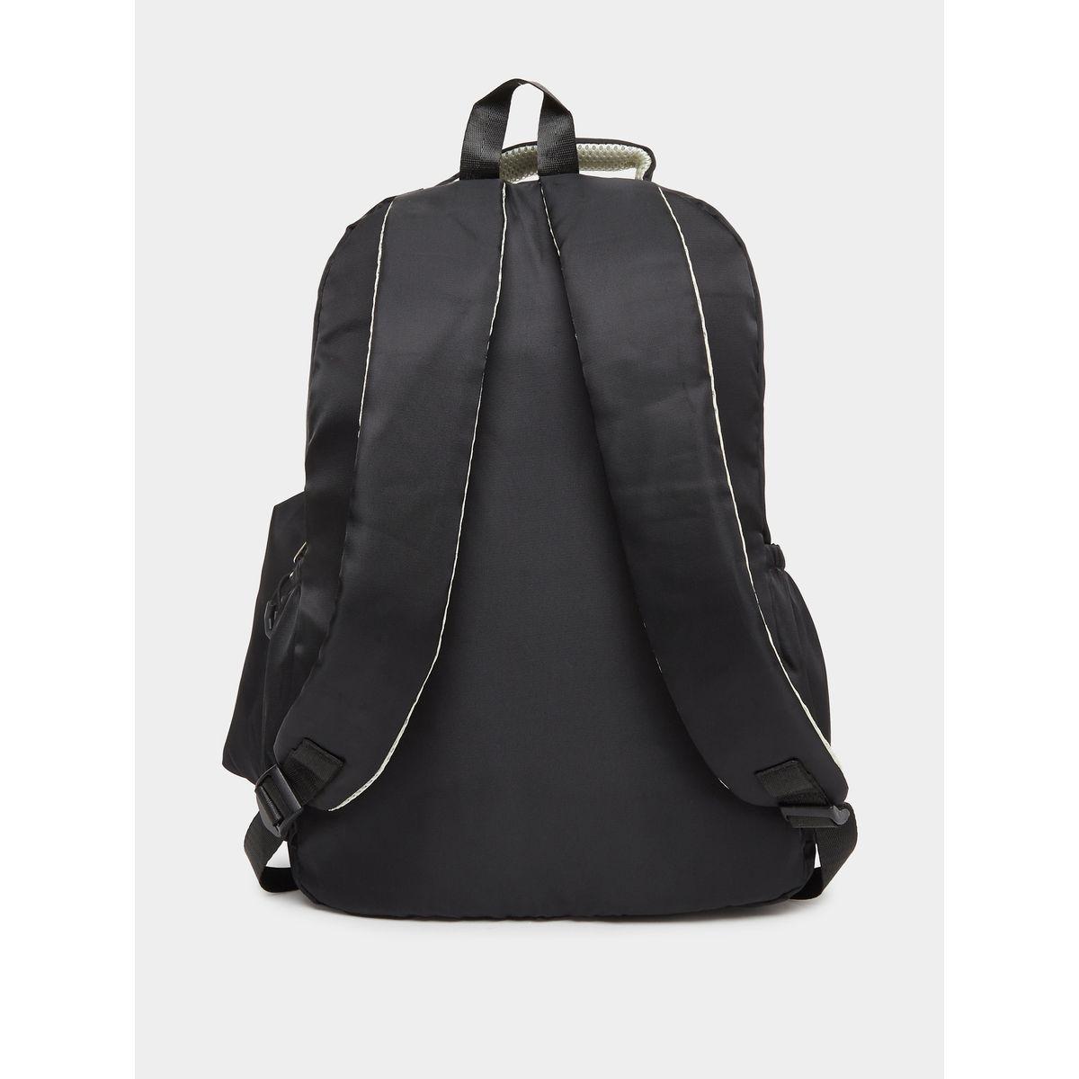 Styli Women Black Zip Pocket Backpack with Pouch-women-bagsandwallets-backpacks-image-2