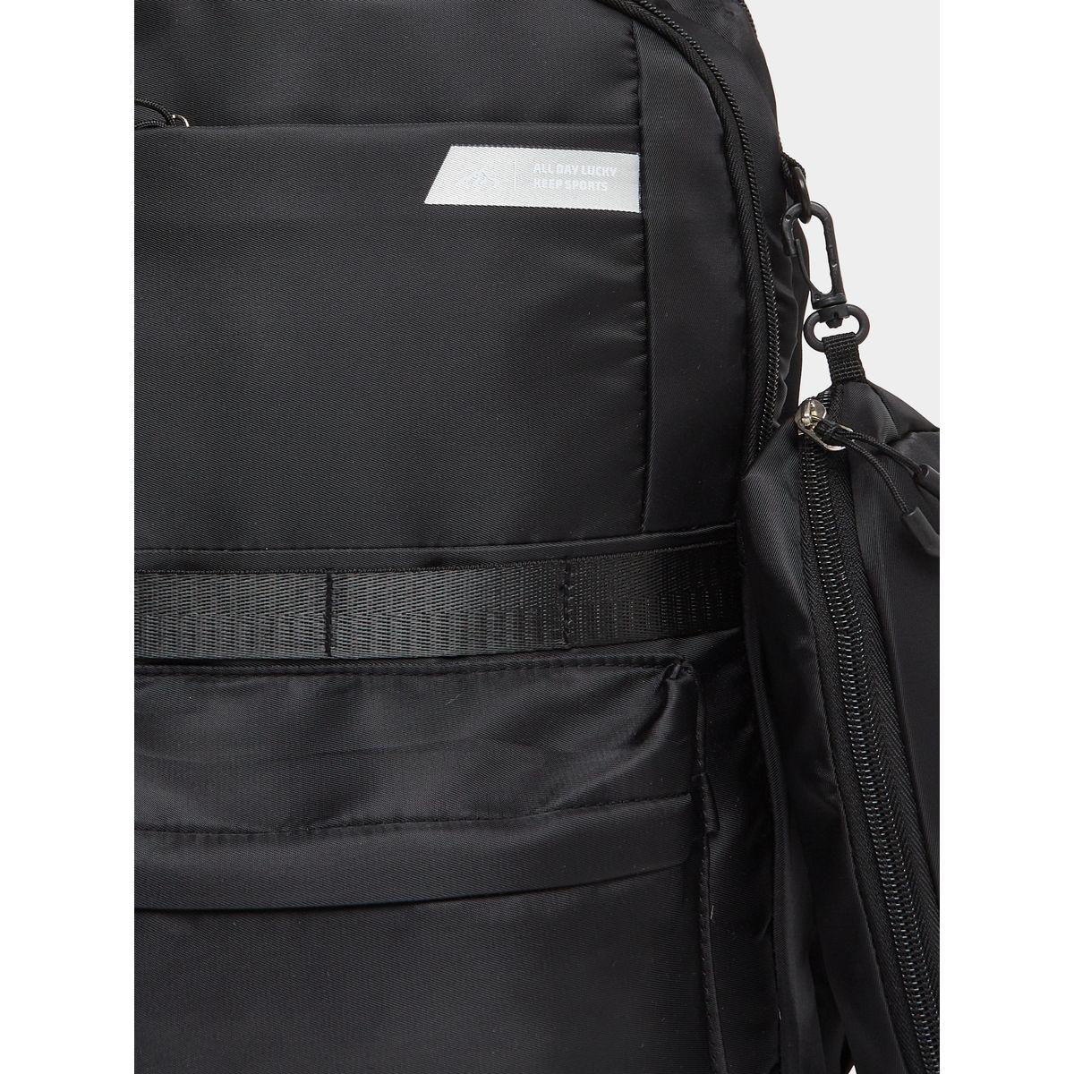 Styli Women Black Zip Pocket Backpack with Pouch-women-bagsandwallets-backpacks-image-3