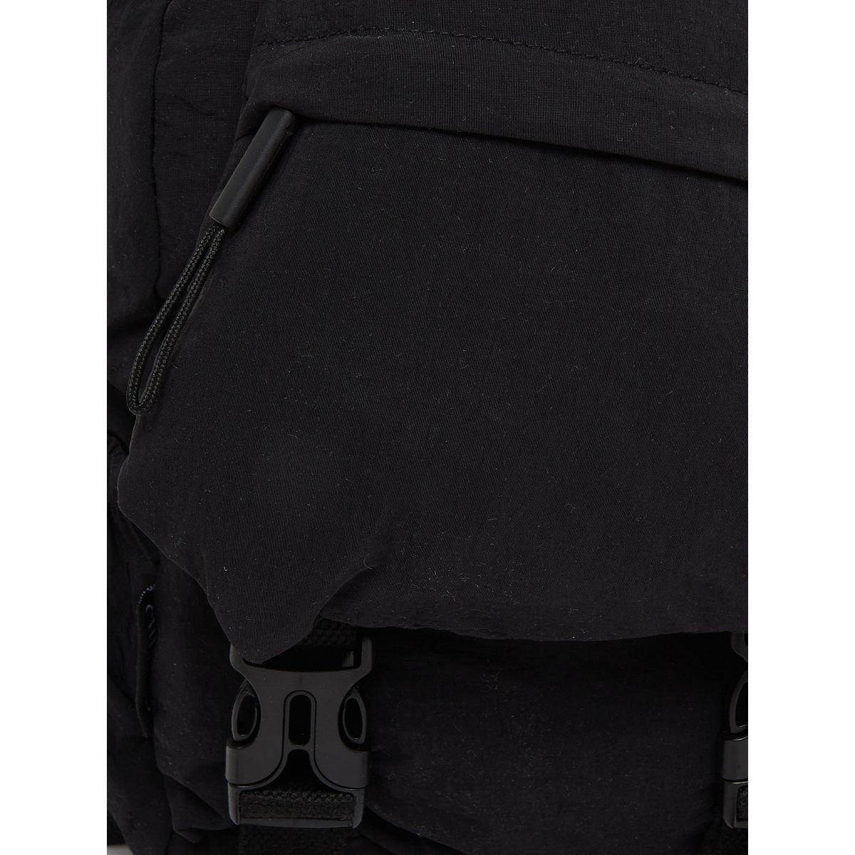 Styli Women Black Buckle Strap Backpack-women-bagsandwallets-backpacks-image-4