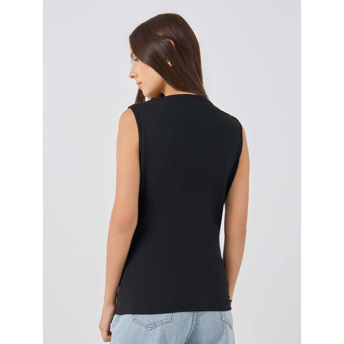 Styli Solid Sleeveless Regular Fit T-Shirt-women-clothing-tshirts-image-5