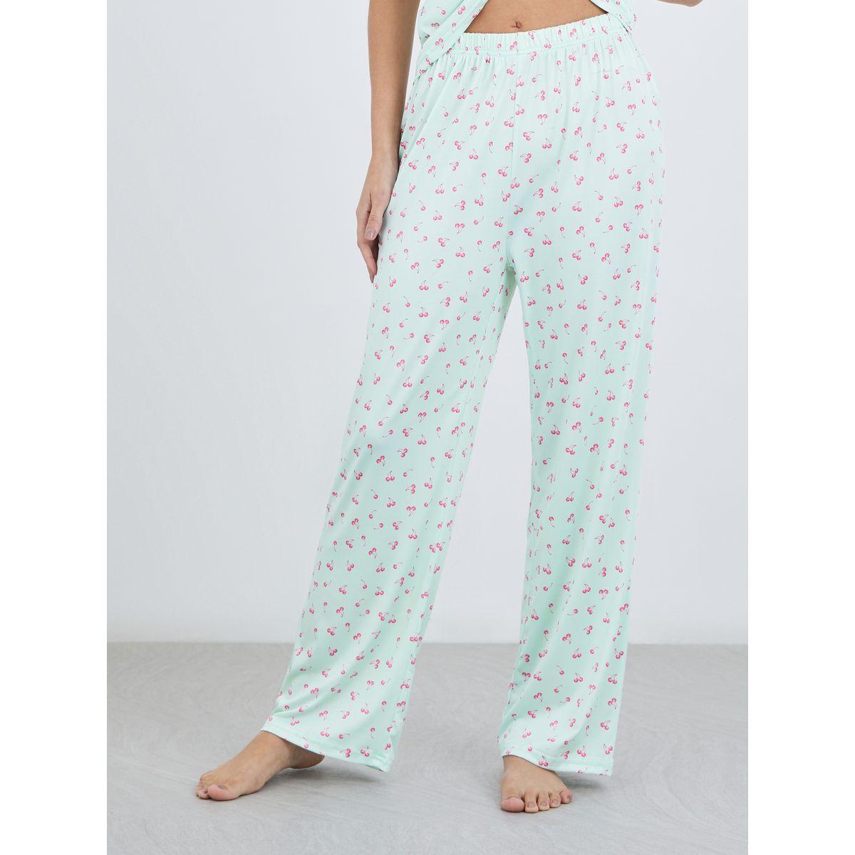Styli Cherry Print Short Sleeve T-Shirt and Pyjama Set-women-clothing-nightwear-pyjamas-longsets-image-4