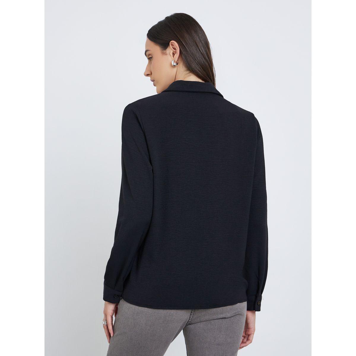 بلوزة سادة بأكمام قصيرة-women-clothing-shirtsandblouses-shirts-image-5