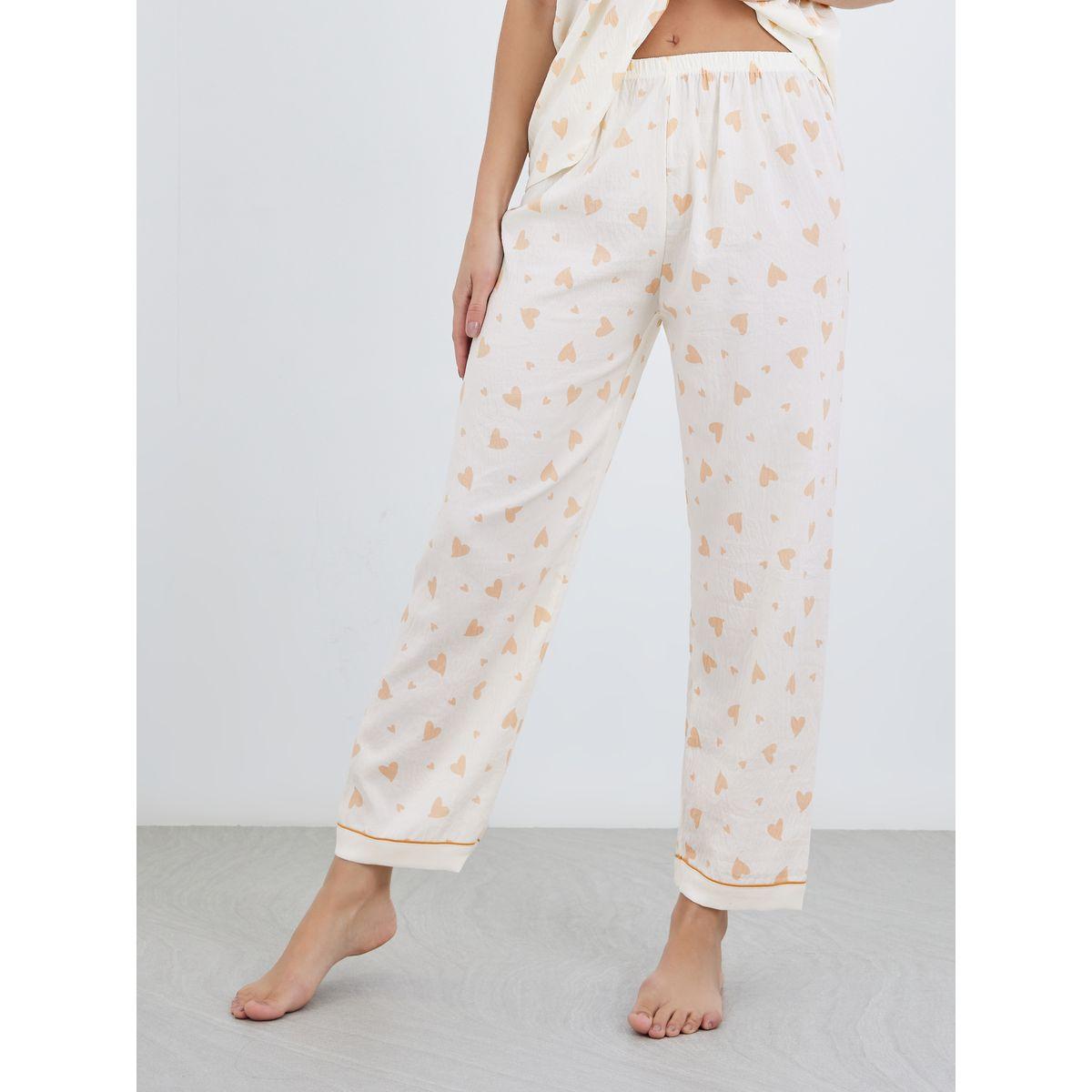 طقم من بلوزة مُطبعة مع بنطال بيجاما وشورت-women-clothing-nightwear-pyjamas-longsets-image-8