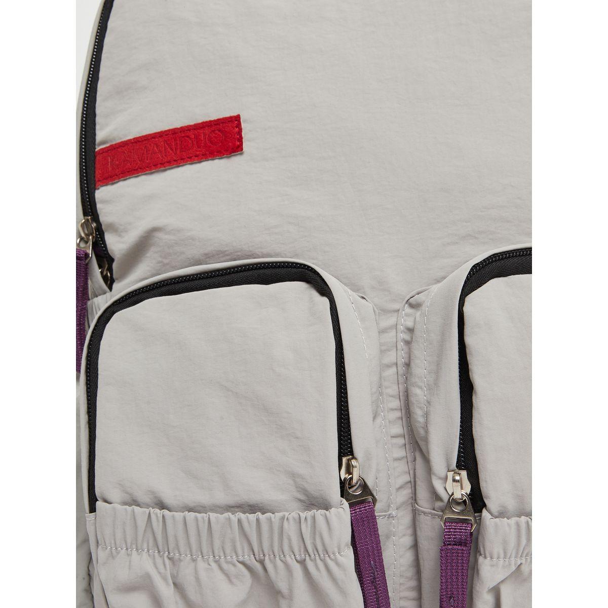 Styli Women Grey Dual Zip Front Elastic Pocket Backpack-women-bagsandwallets-backpacks-image-3