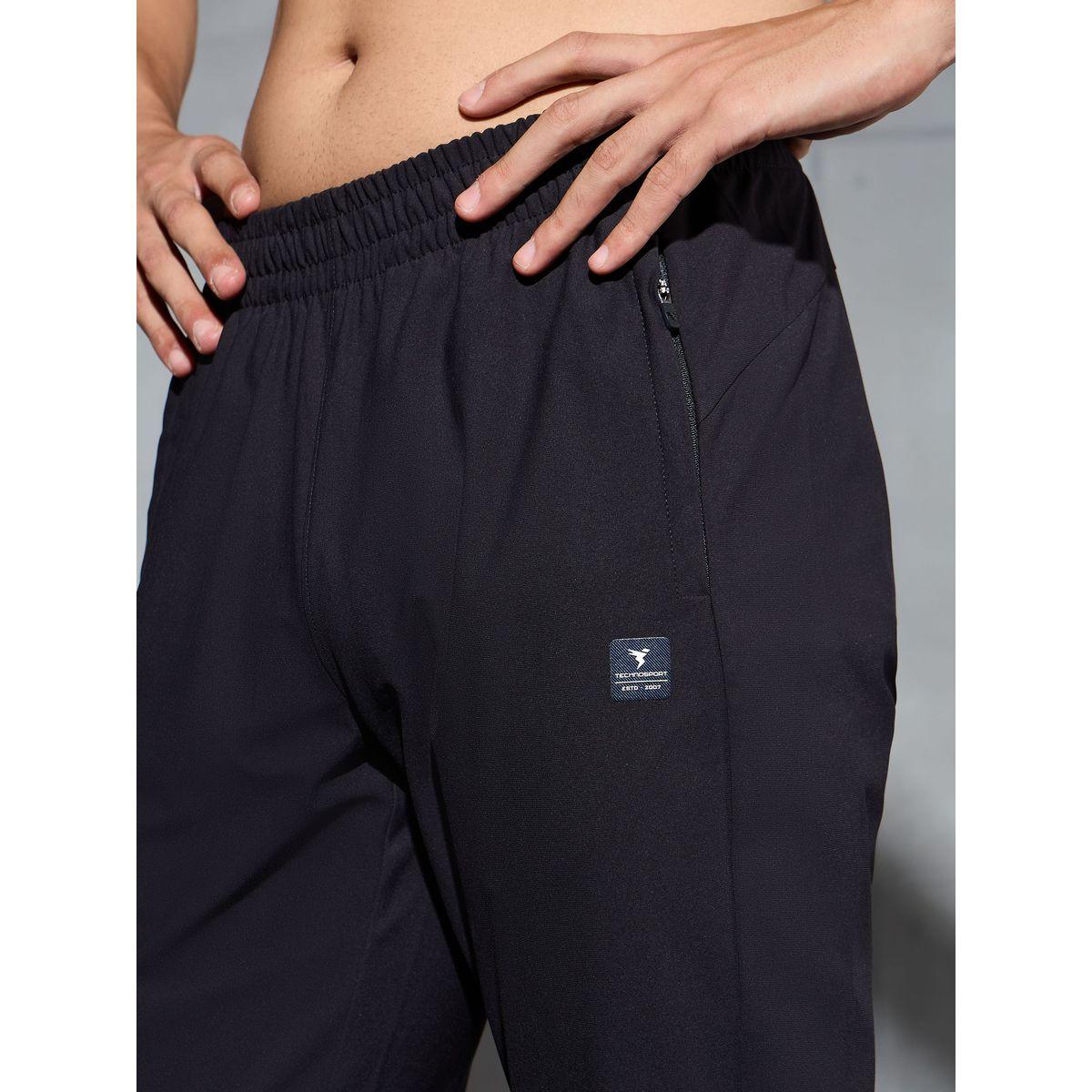 Technosport Men Black Straight Fit Track Pants-men-clothing-bottoms-joggers-image-5