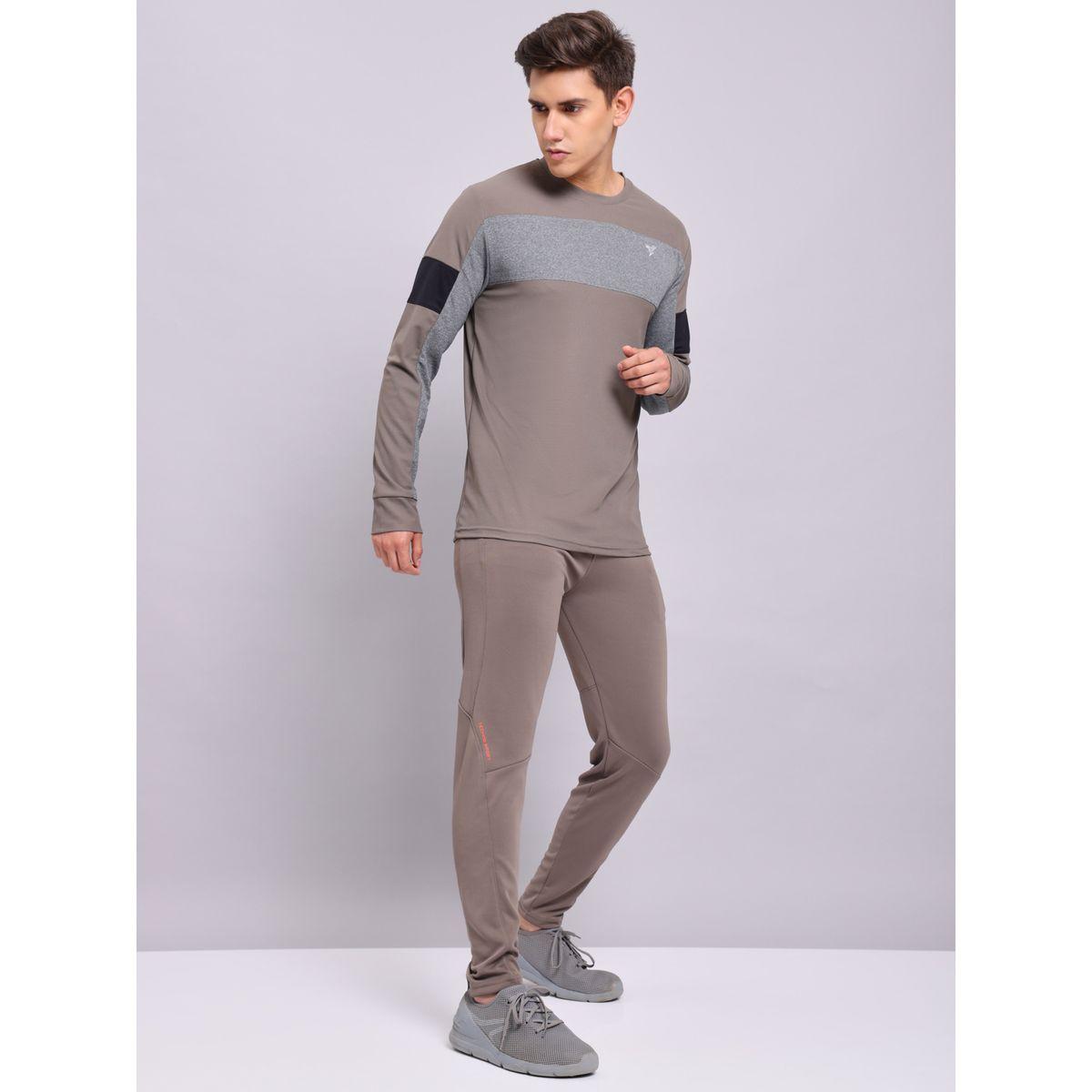 Technosport Solid Mid Rise Stretch Trackpants-men-clothing-sportswearandactivewear-bottoms-image-1