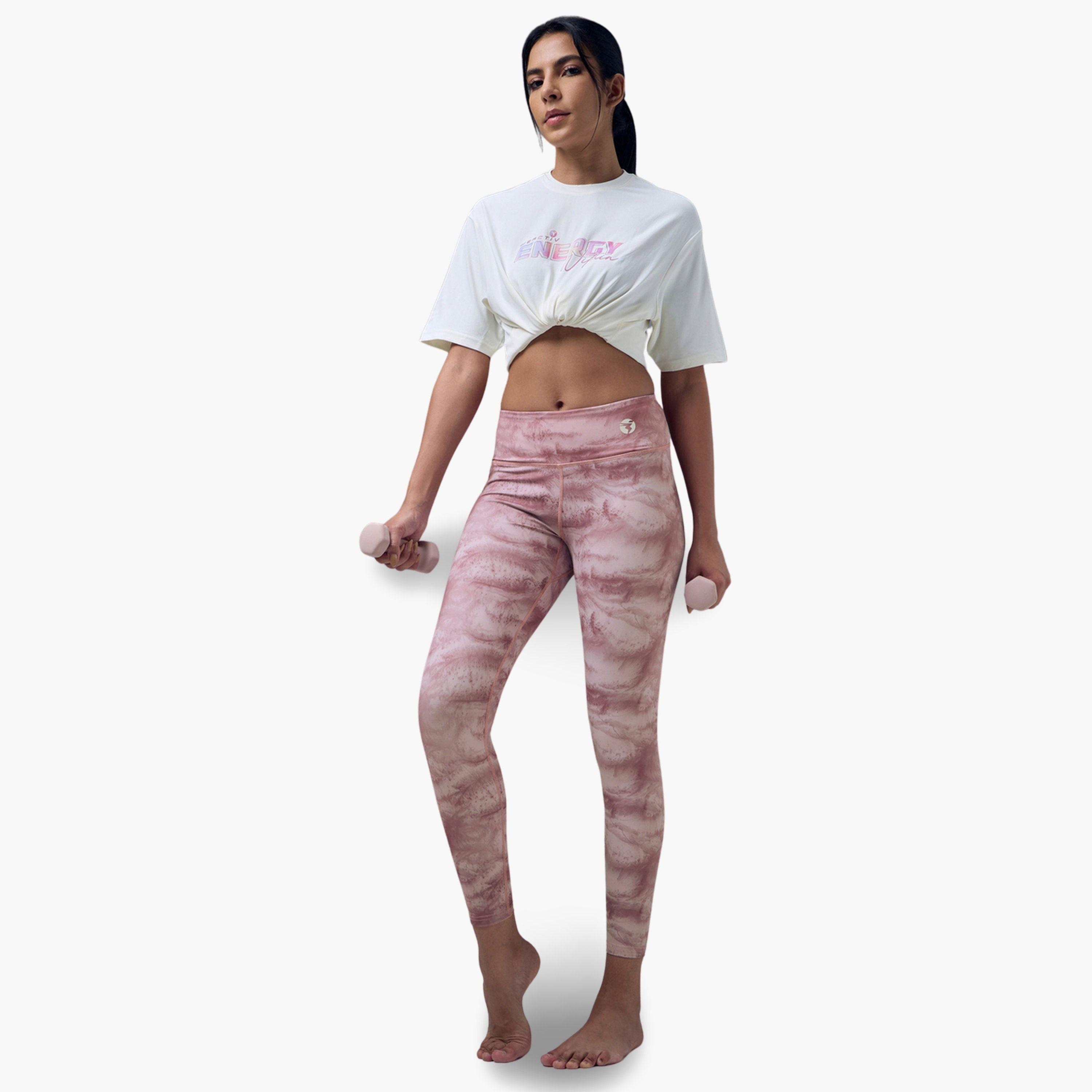 Technosport Women Printed 4-Way Stretch Tights-women-clothing-bottoms-leggings-image-2