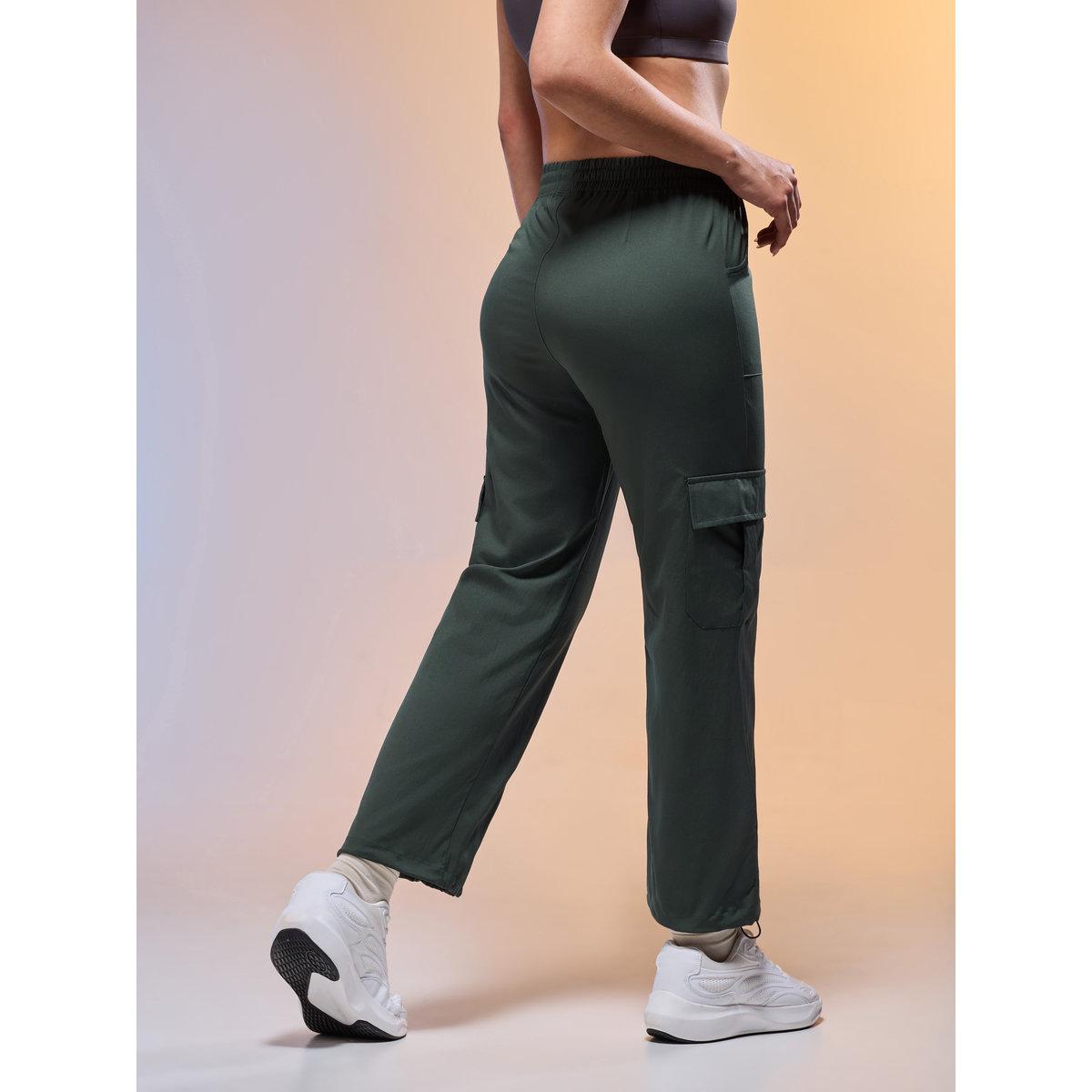 Technosport Women Solid Slim Fit Sports Cargo Track Pants-women-clothing-sportswearandactivewear-bottoms-image-5