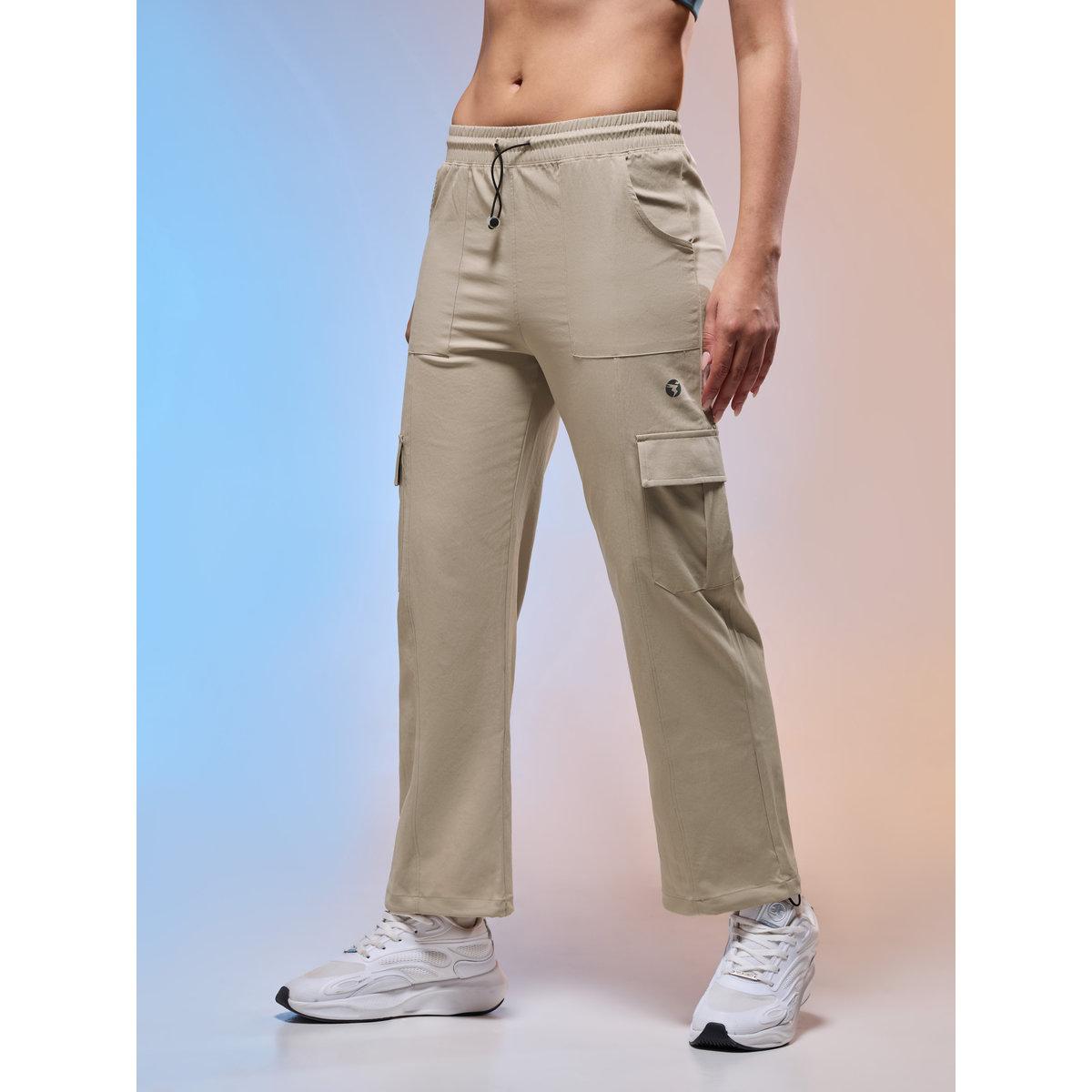 Technosport Women Solid Slim Fit Sports Cargo Track Pants-women-clothing-sportswearandactivewear-bottoms-image-2