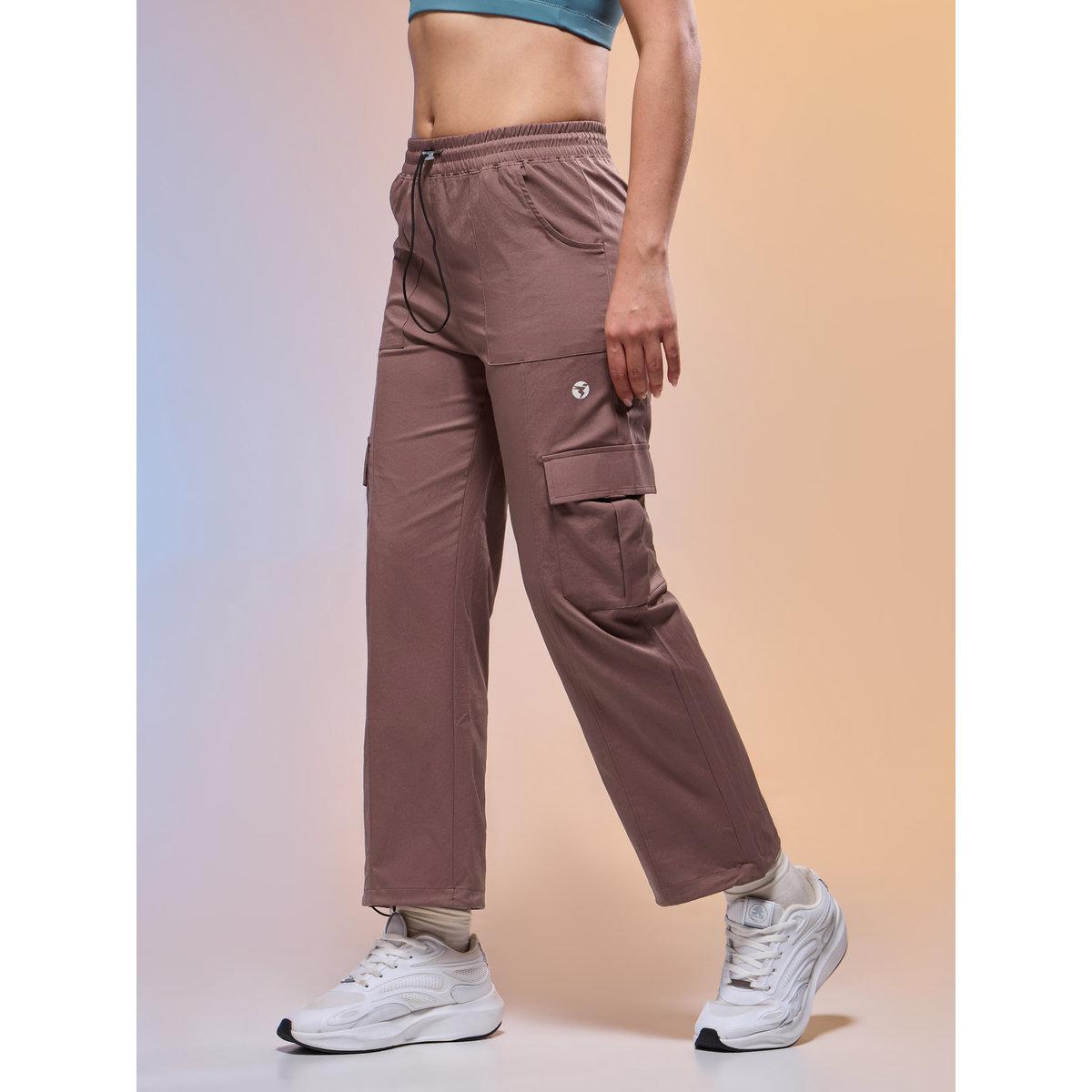 Technosport Women Solid Slim Fit Sports Cargo Track Pants-women-clothing-sportswearandactivewear-bottoms-image-3