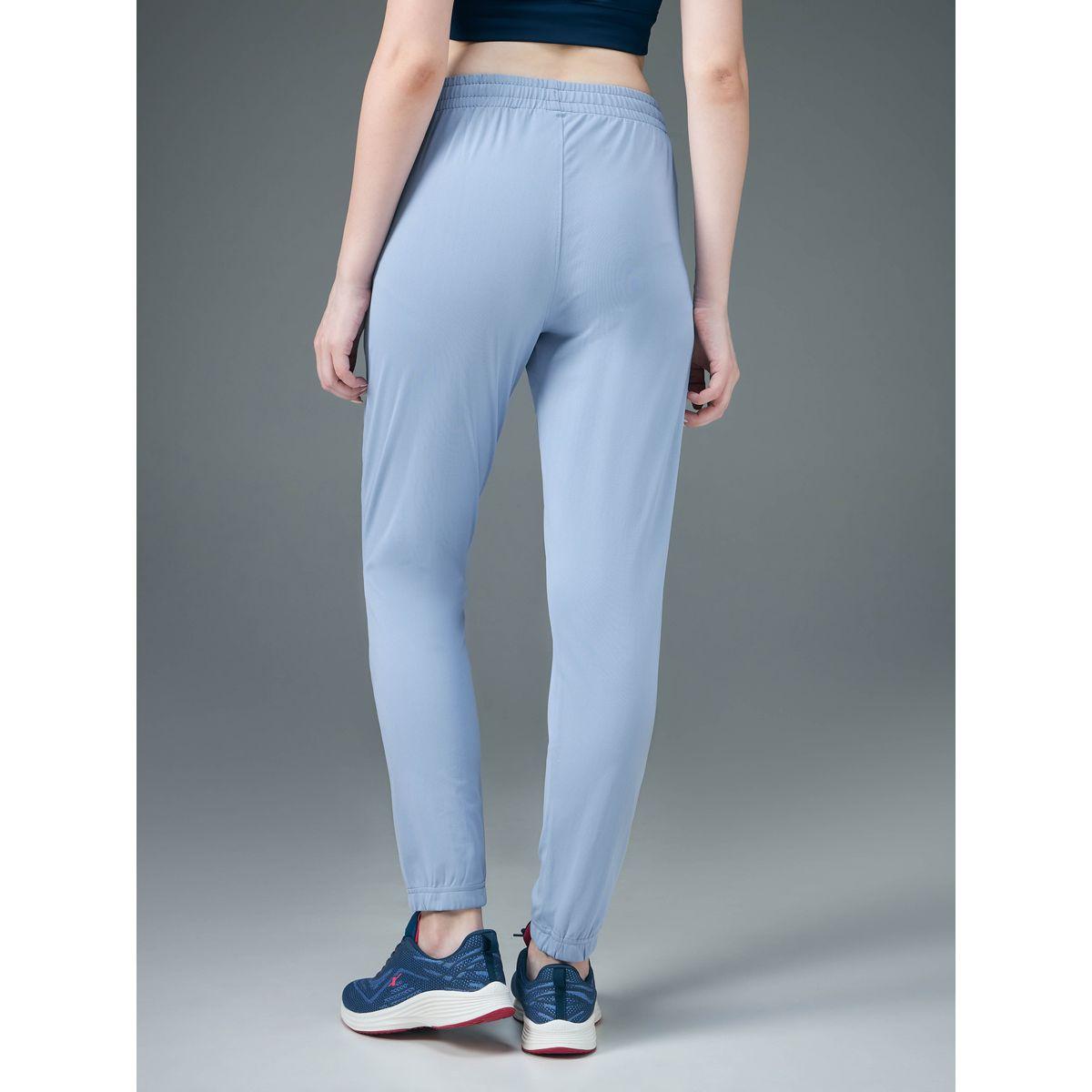 Technosport Women Blue Solid 4-Way Stretch Joggers-women-clothing-sportswearandactivewear-bottoms-image-2