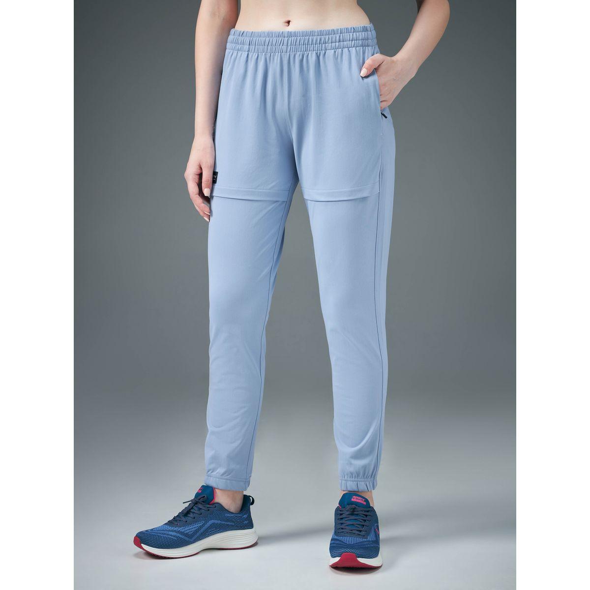 Technosport Women Blue Solid 4-Way Stretch Joggers-women-clothing-sportswearandactivewear-bottoms-image-3